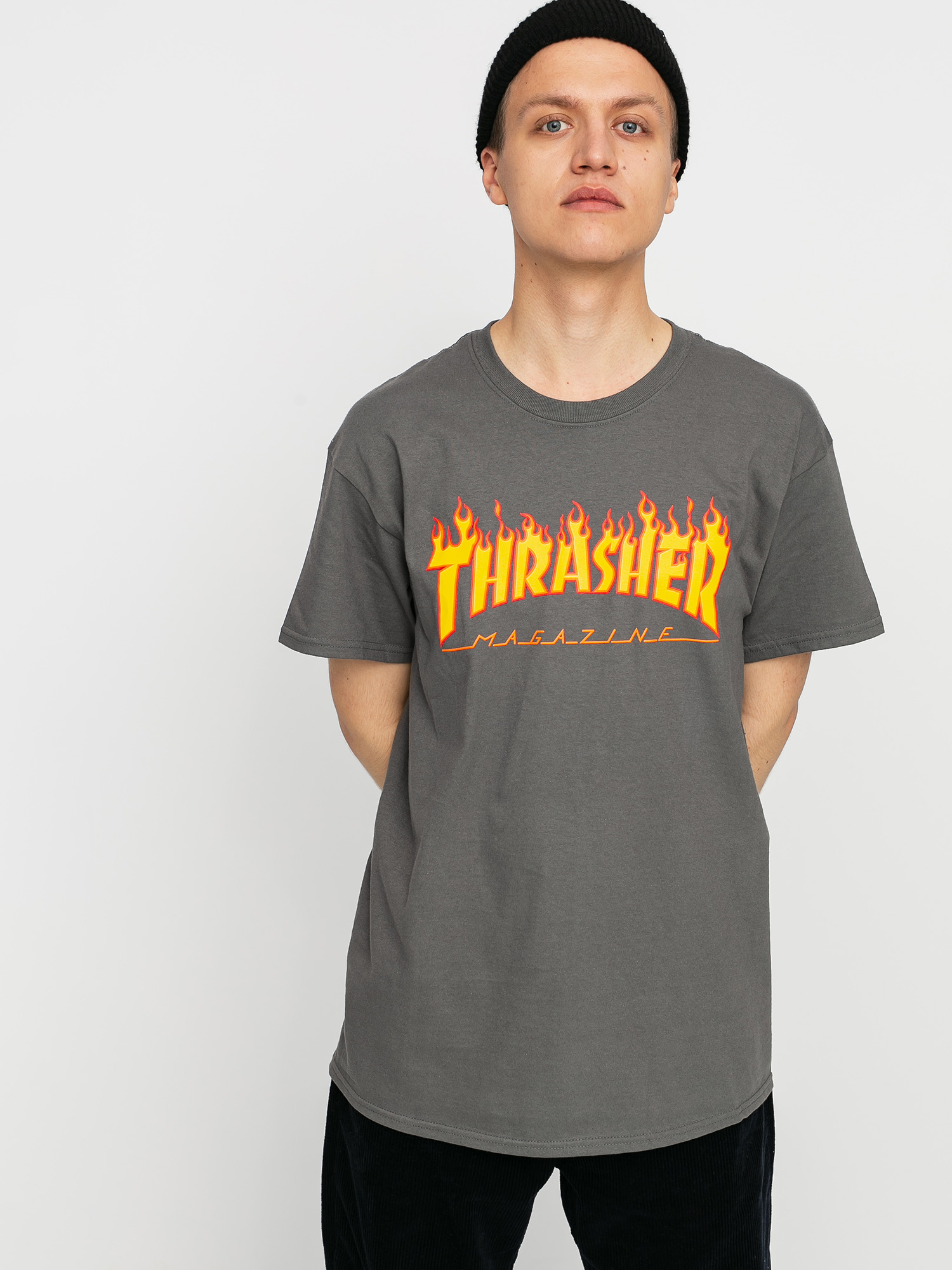Triu010dko Thrasher Flame Logo (charcoal grey)