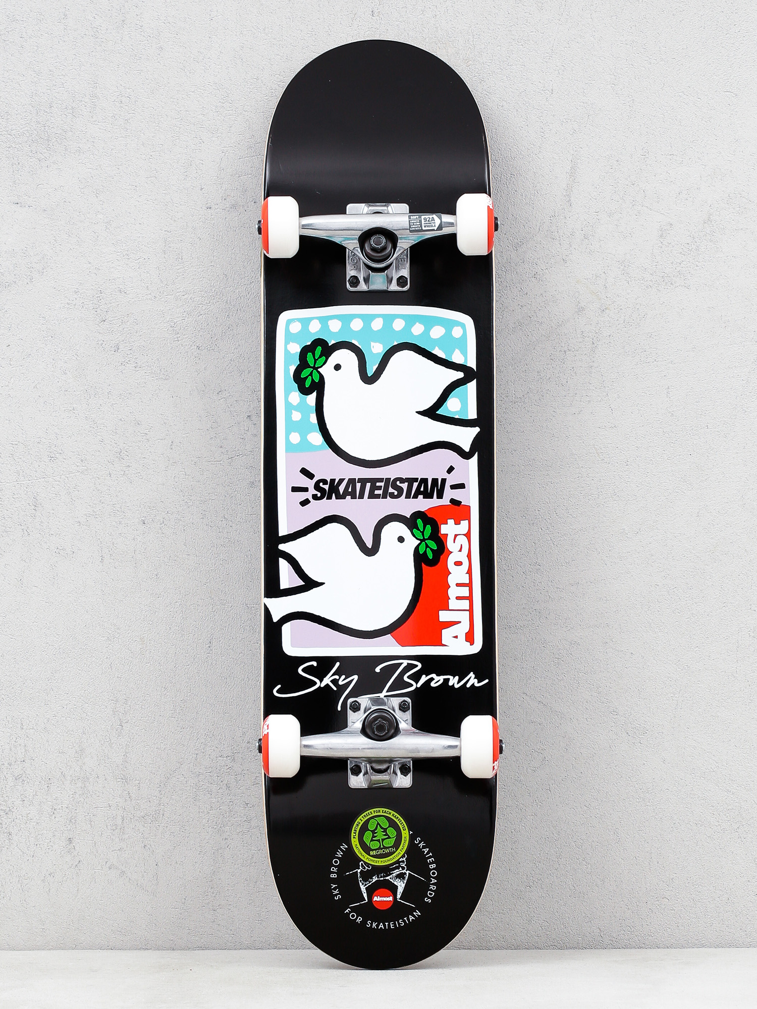 Skateboard Almost Sky Brown Double Doves (black)