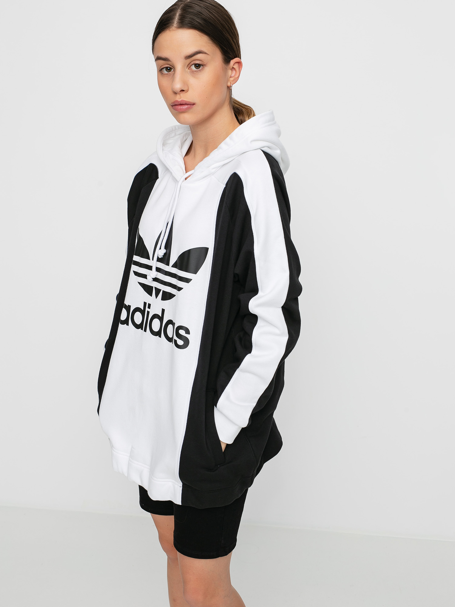 Mikina adidas Originals Hoodie Wmn (white/black)