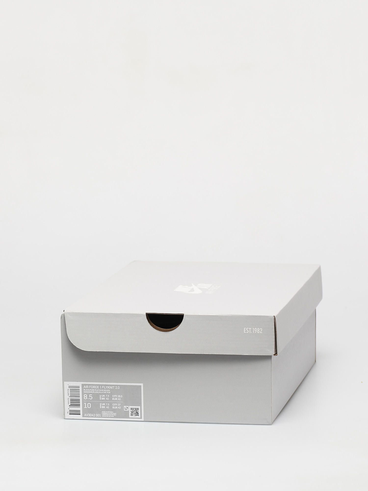 Topánky Nike Af1 Flyknit Low (black/pure platinum black white)