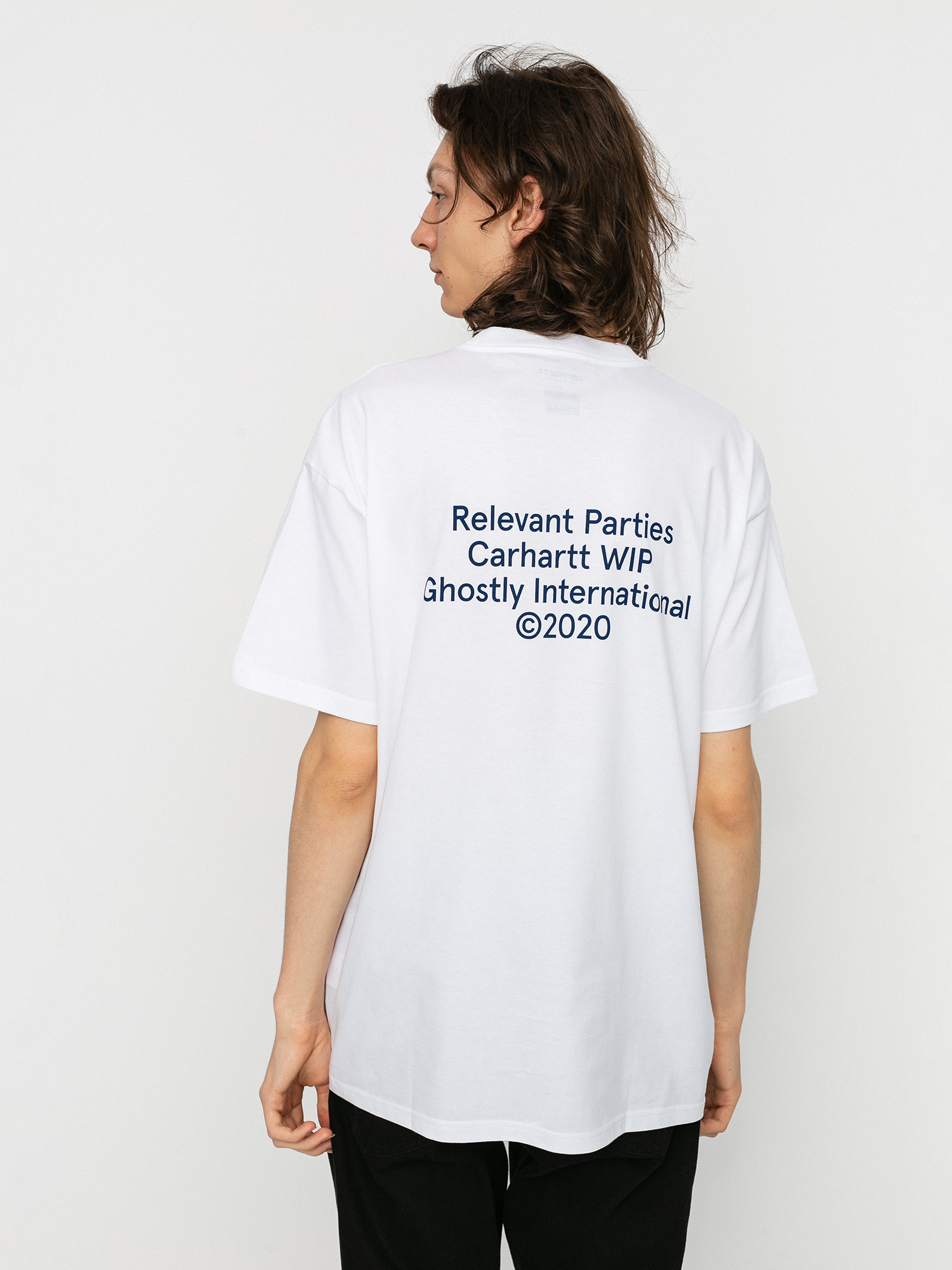 Tričko Carhartt WIP X Relevant Parties Ghostly (white)
