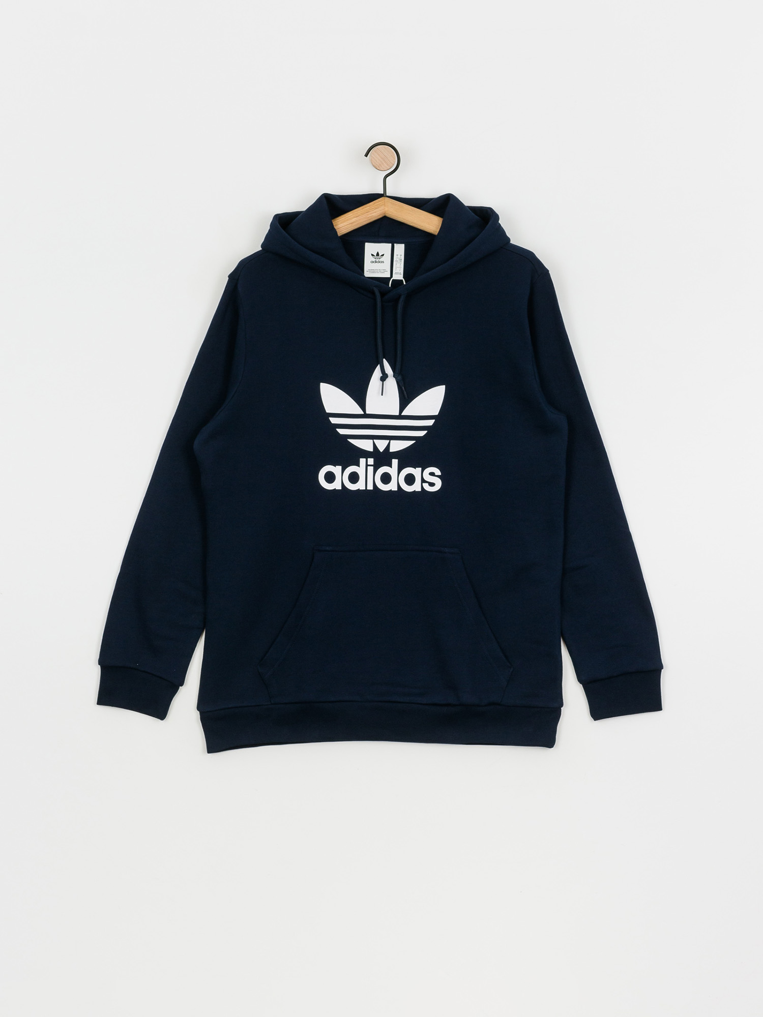 Mikina s kapucňou adidas Originals Trefoil HD (collegiate navy/white)