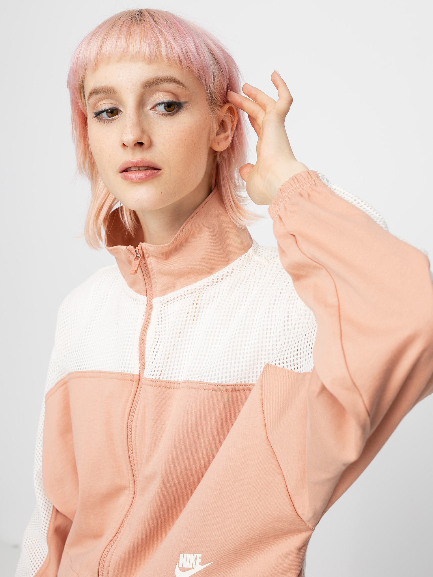 Mikina Nike Jkt Mesh Wmn (rose gold/pale ivory/pale ivory)
