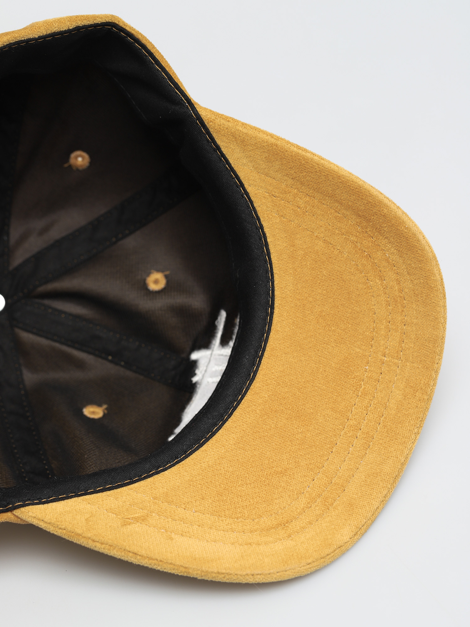 Šiltovka Stussy Big Logo Velveteen Low Pro ZD (yellow)