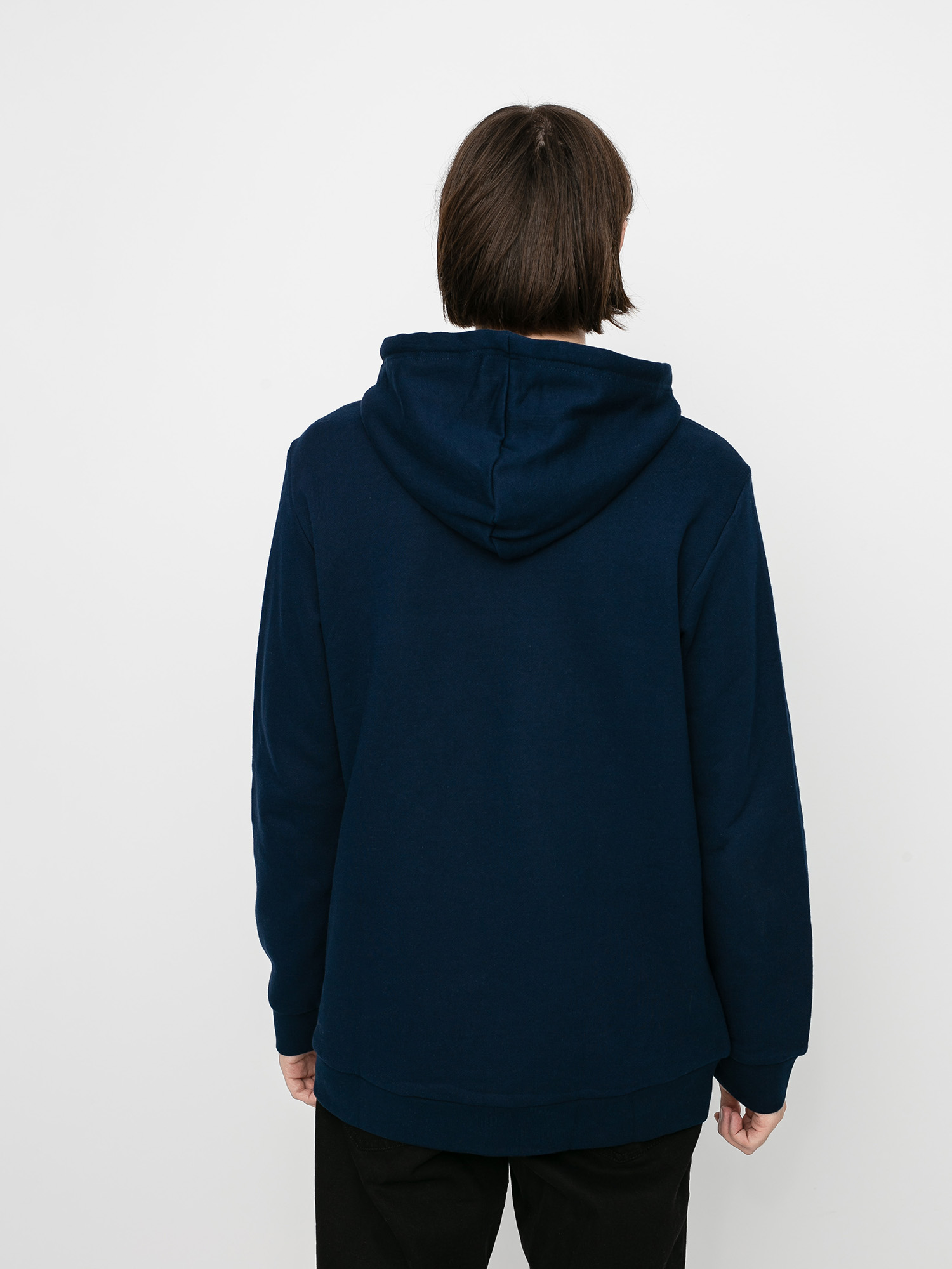 Mikina s kapucňou adidas Originals Trefoil HD (collegiate navy/white)