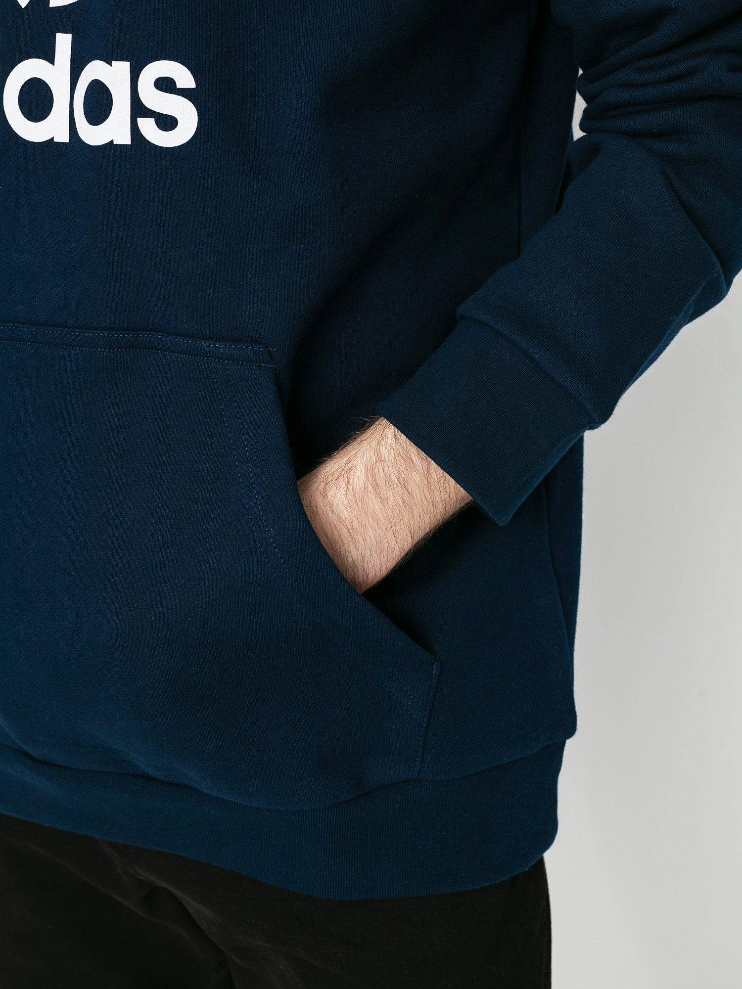 Mikina s kapucňou adidas Originals Trefoil HD (collegiate navy/white)