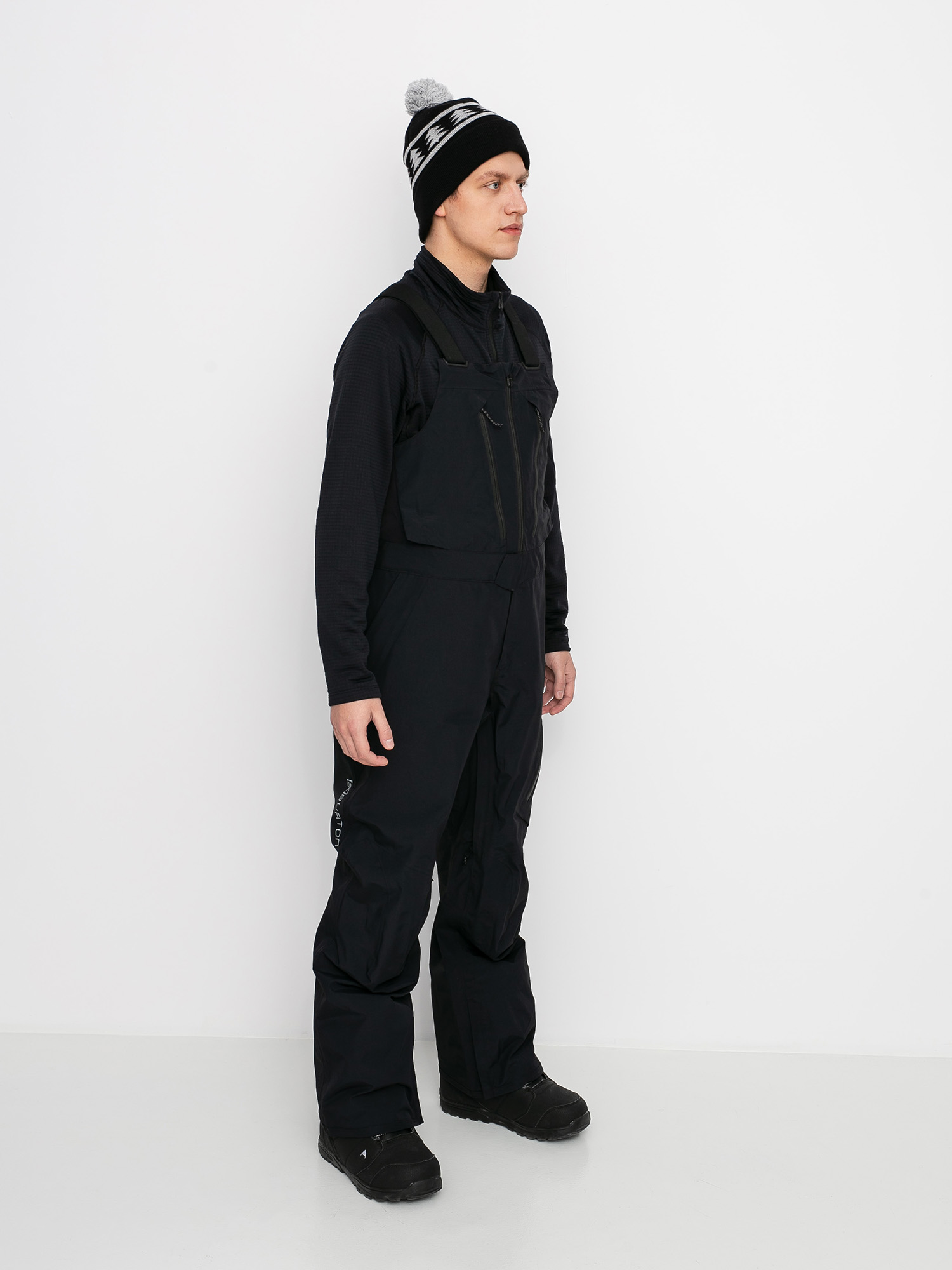 Pánske Snowboardové nohavice Burton Ak Gore Tex Cyclic Bib (true black)