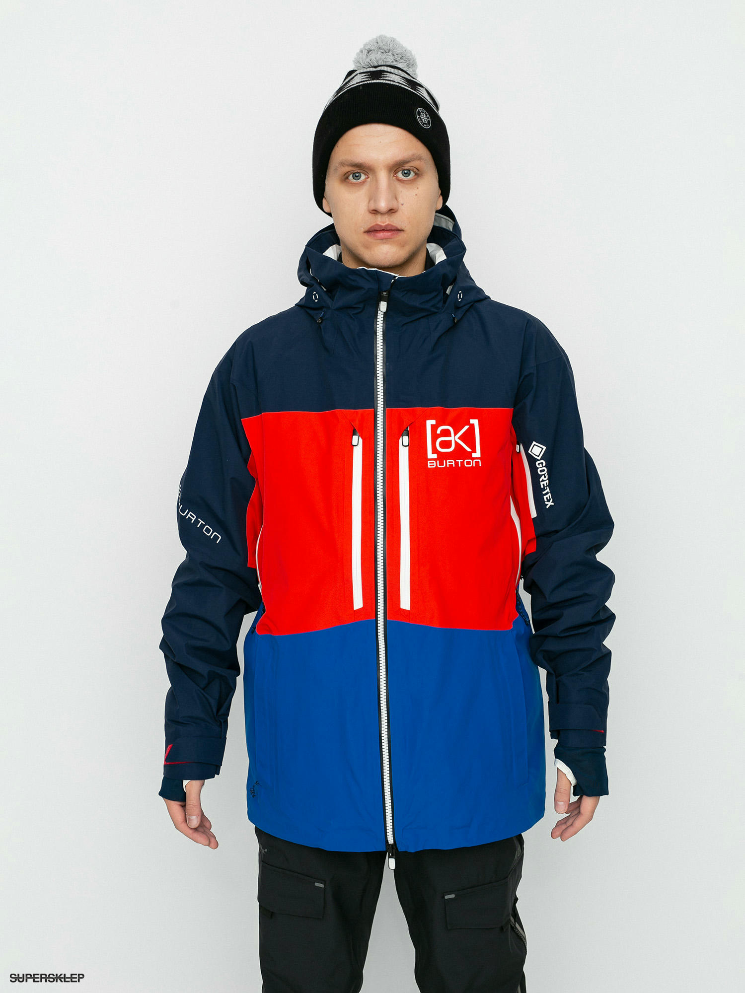 Snowboardov bunda Burton Ak Gore Tex Swash dress blue flame