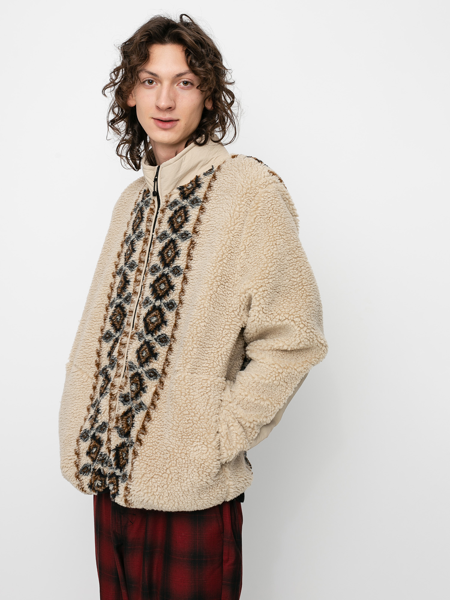 Flísová mikina Stussy Lima Jacquard 