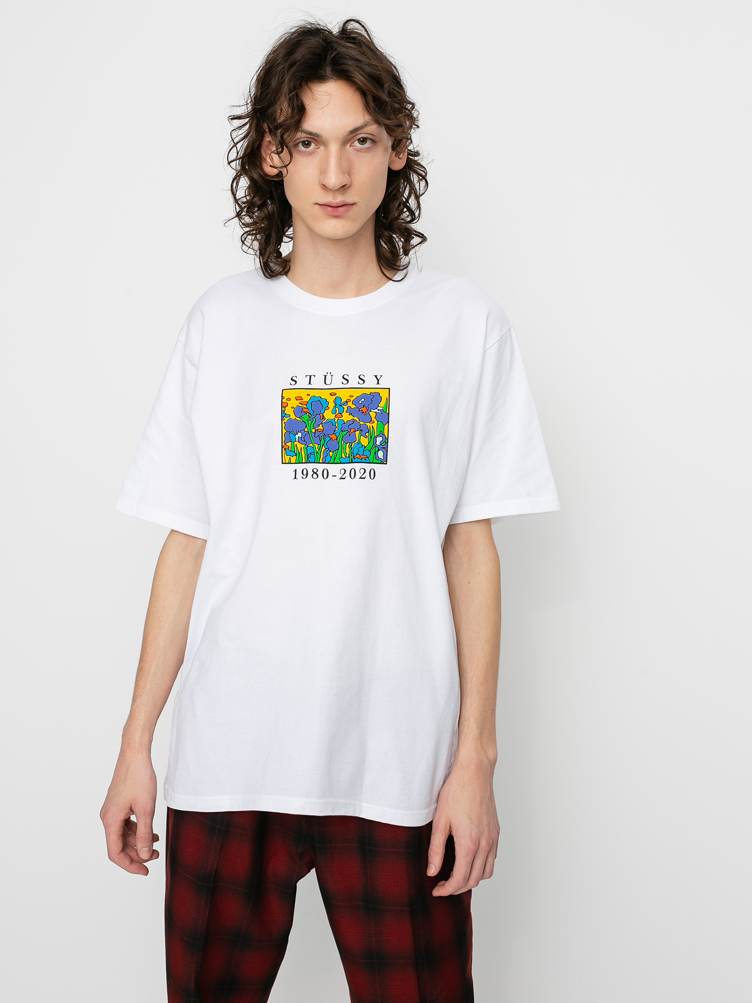 Tričko Stussy Irises (white)