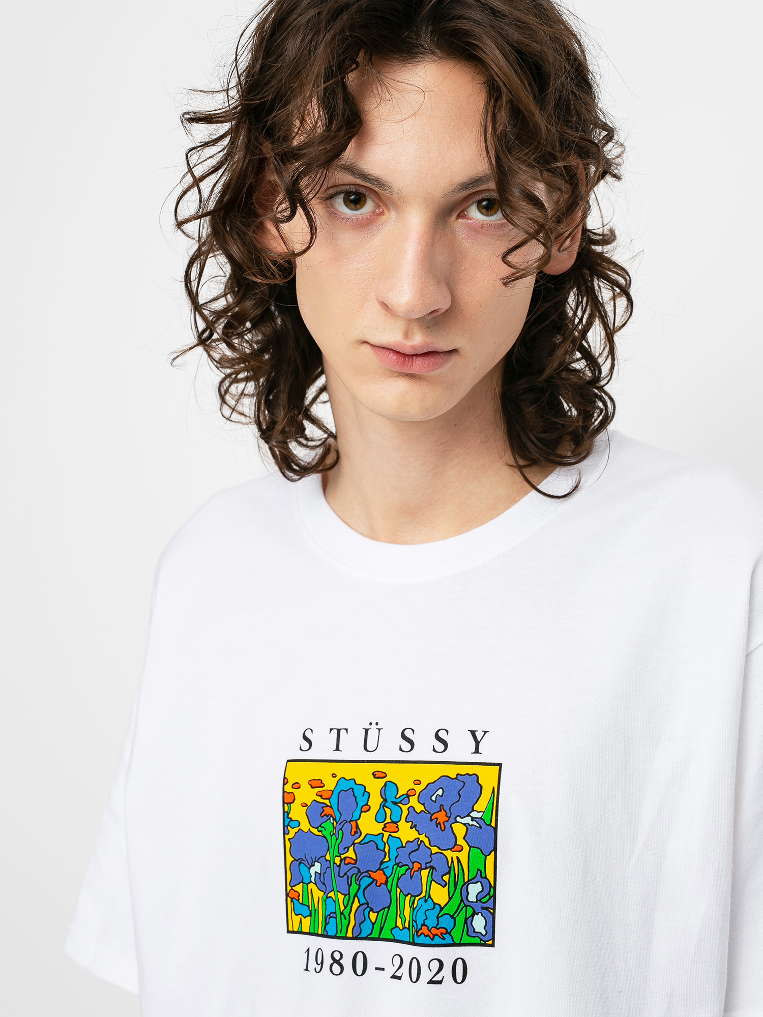 Tričko Stussy Irises (white)