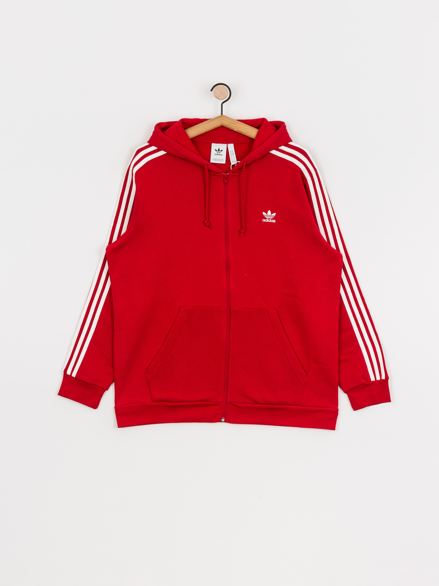 Mikina adidas Originals 3 Stripes Fz (powred)