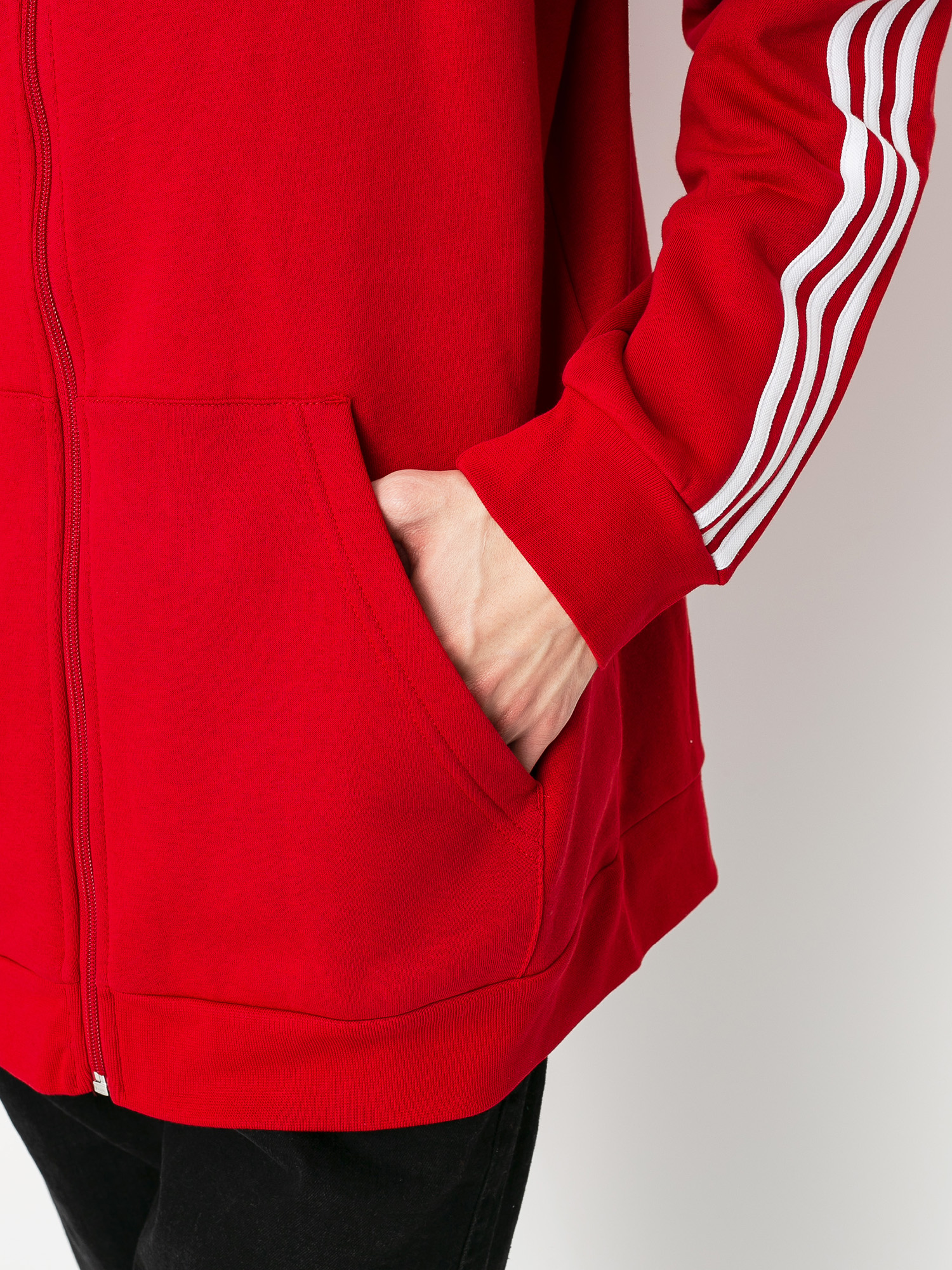 Mikina adidas Originals 3 Stripes Fz (powred)