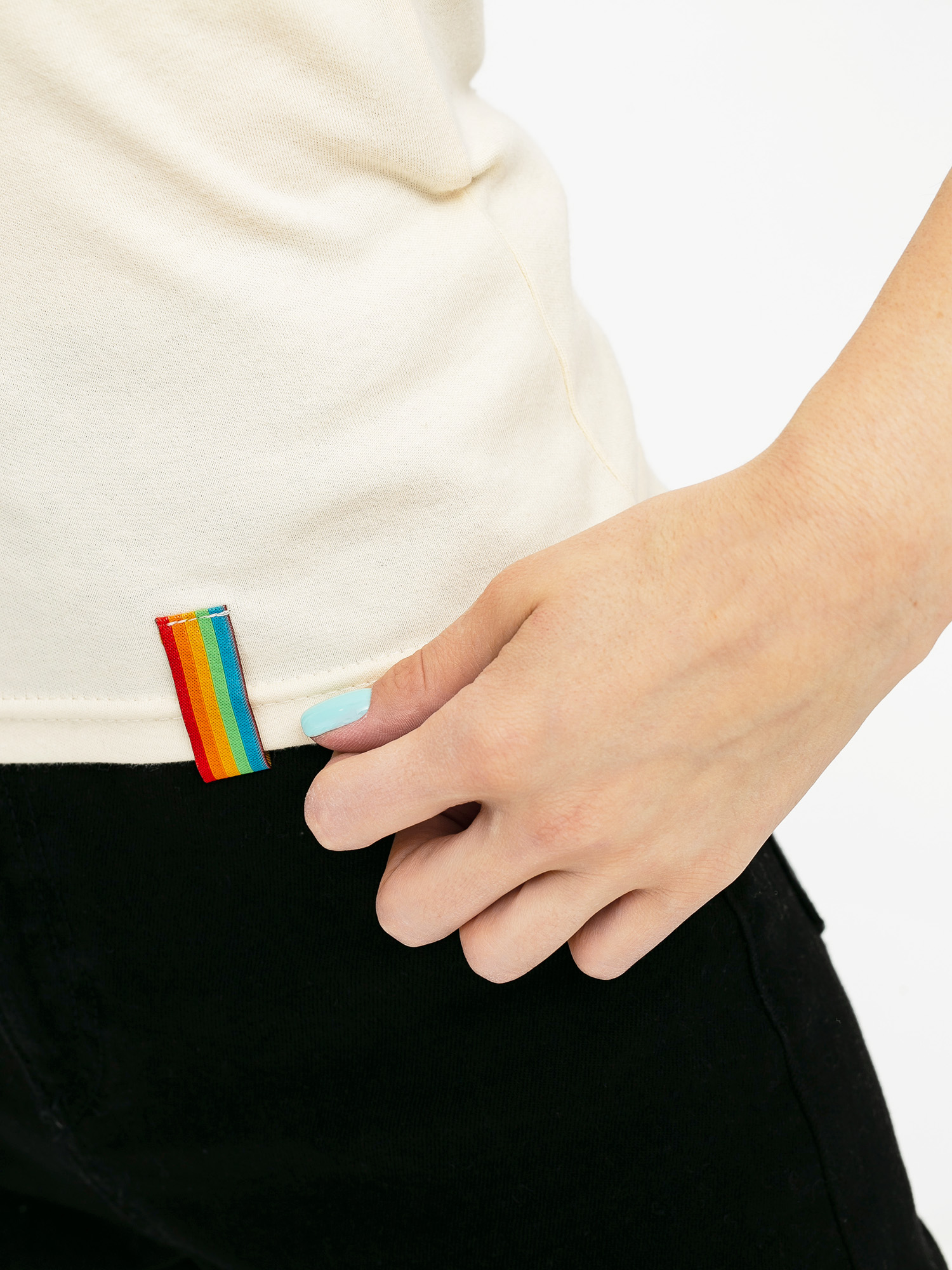 Tričko Local Heroes X Polaroid Ribbon Heart Slim Wmn (cream)