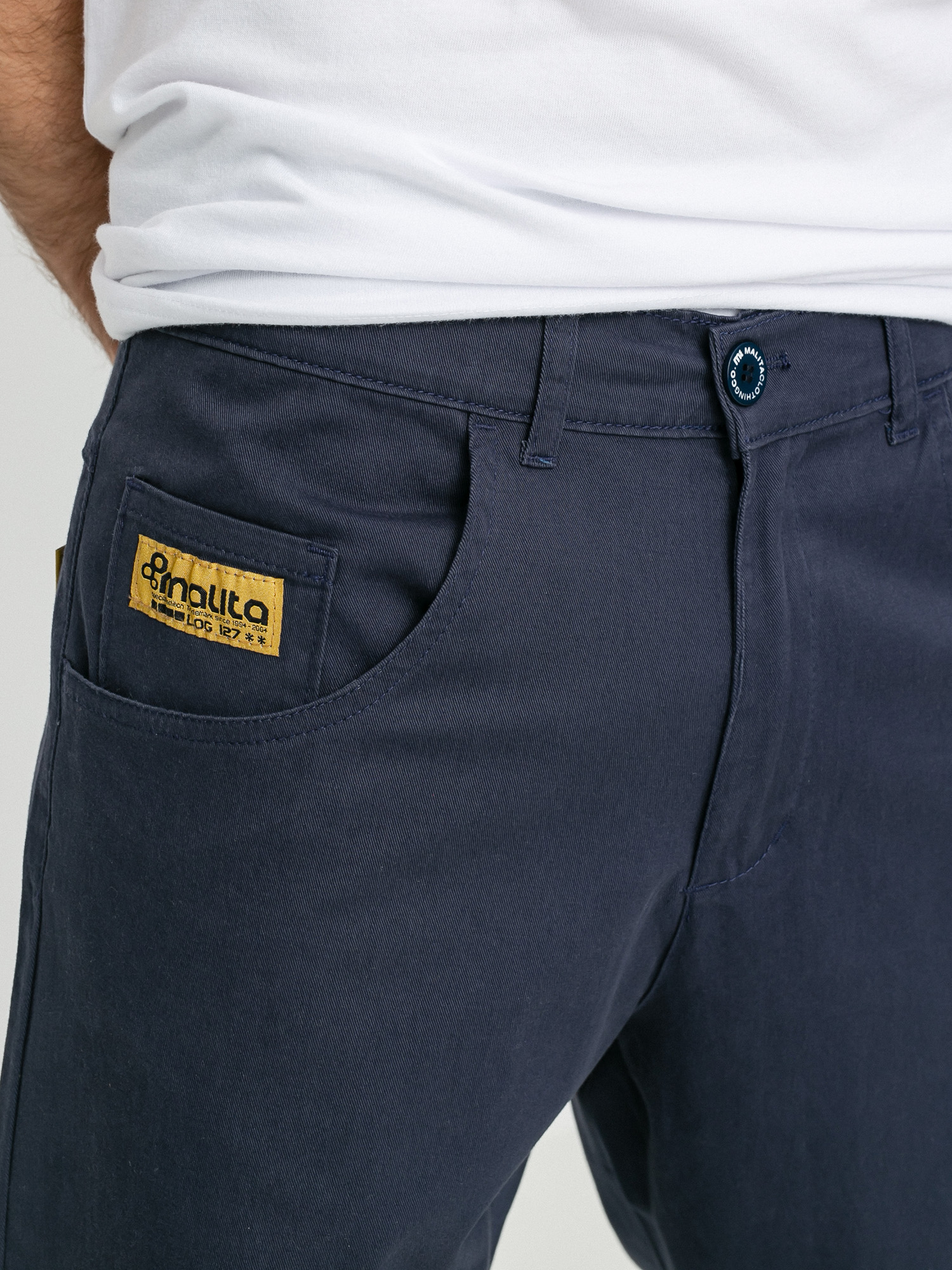 Nohavice Malita Chino Log Sl (navy)