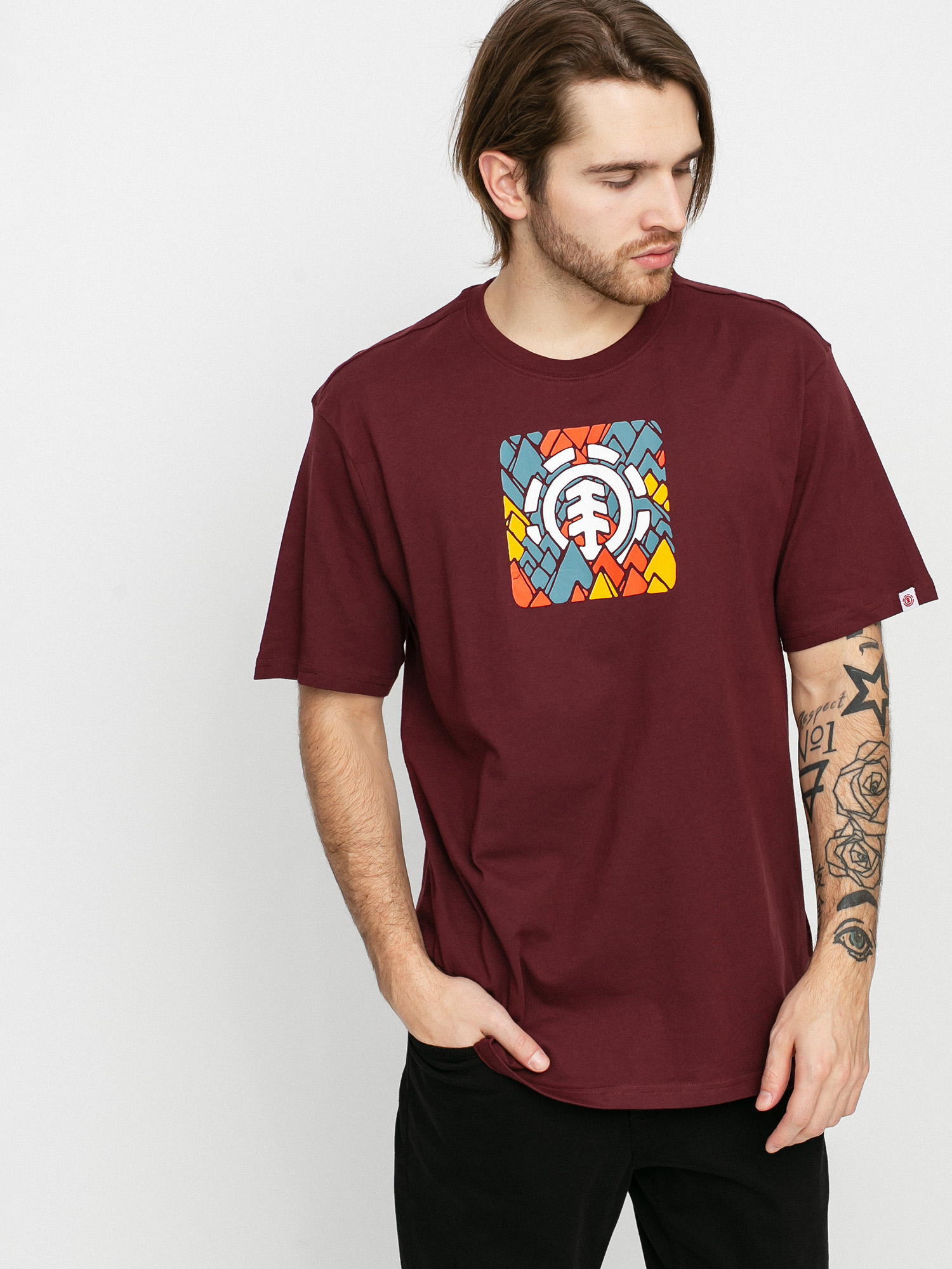 Tričko Element Palette (vintage red)