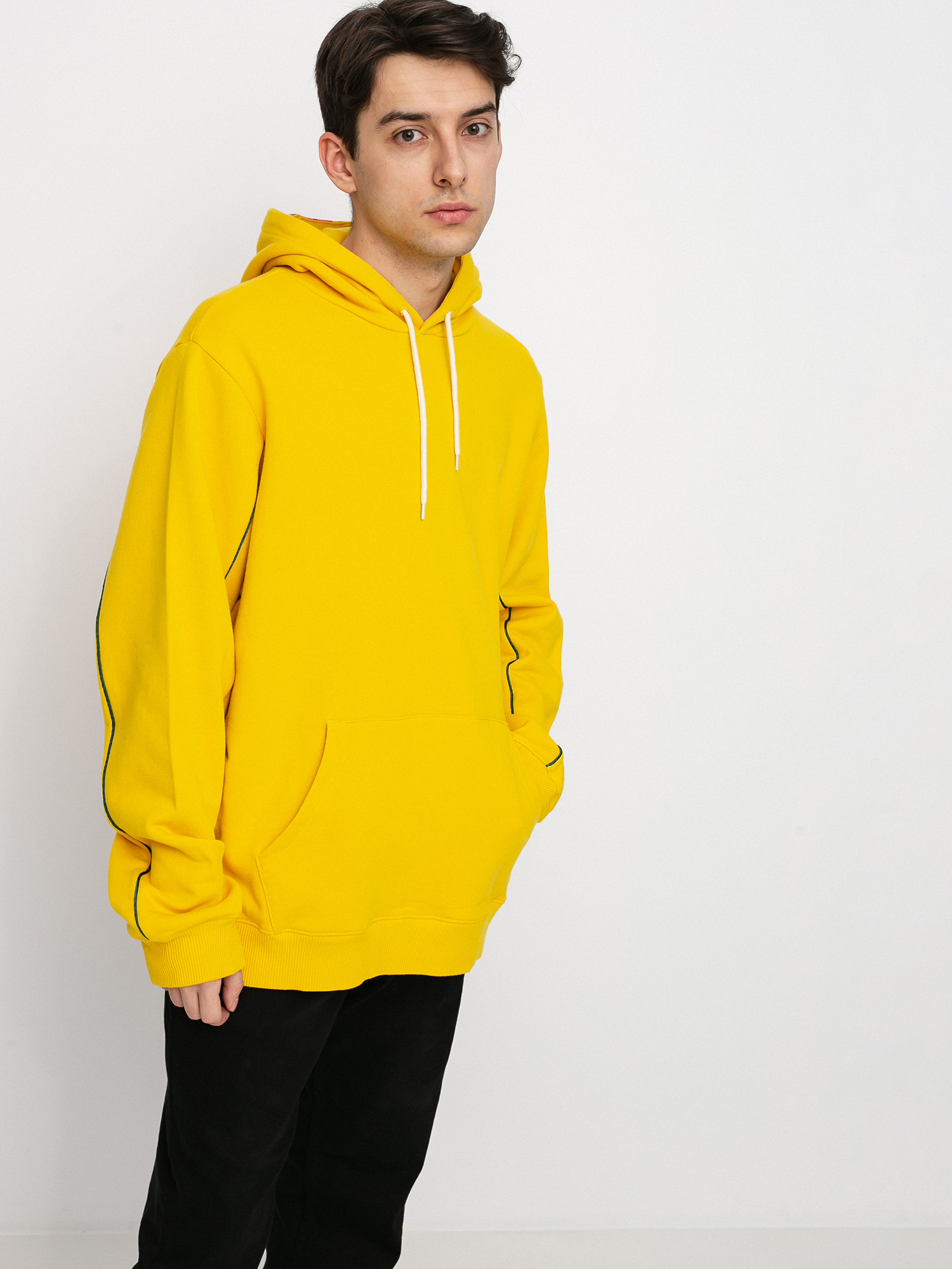 Mikina s kapucňou Diamond Supply Co. Checkered Cross HD (yellow)