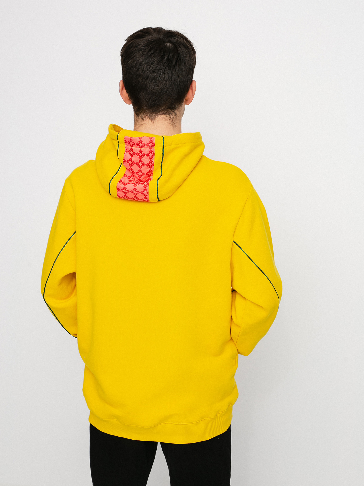 Mikina s kapucňou Diamond Supply Co. Checkered Cross HD (yellow)