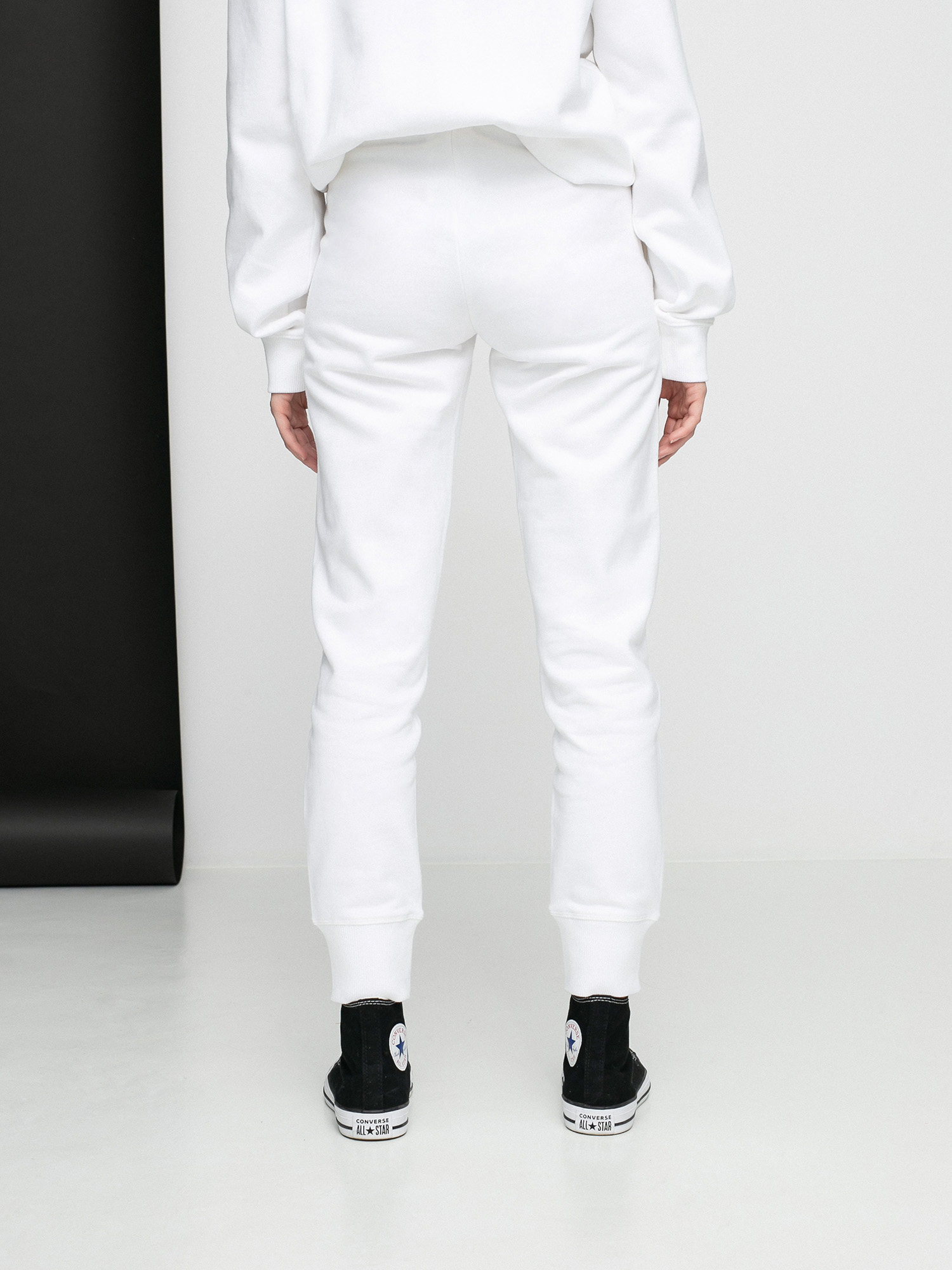 Nohavice Champion Rib Cuff 113191 Wmn (wht)