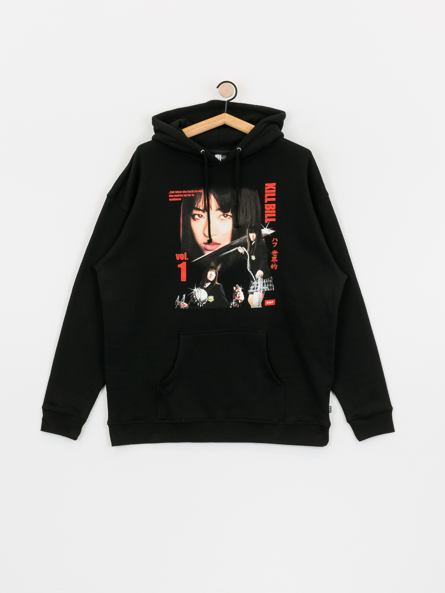 Mikina s kapucňou HUF X Kill Bill Gogo Yubari HD (black)