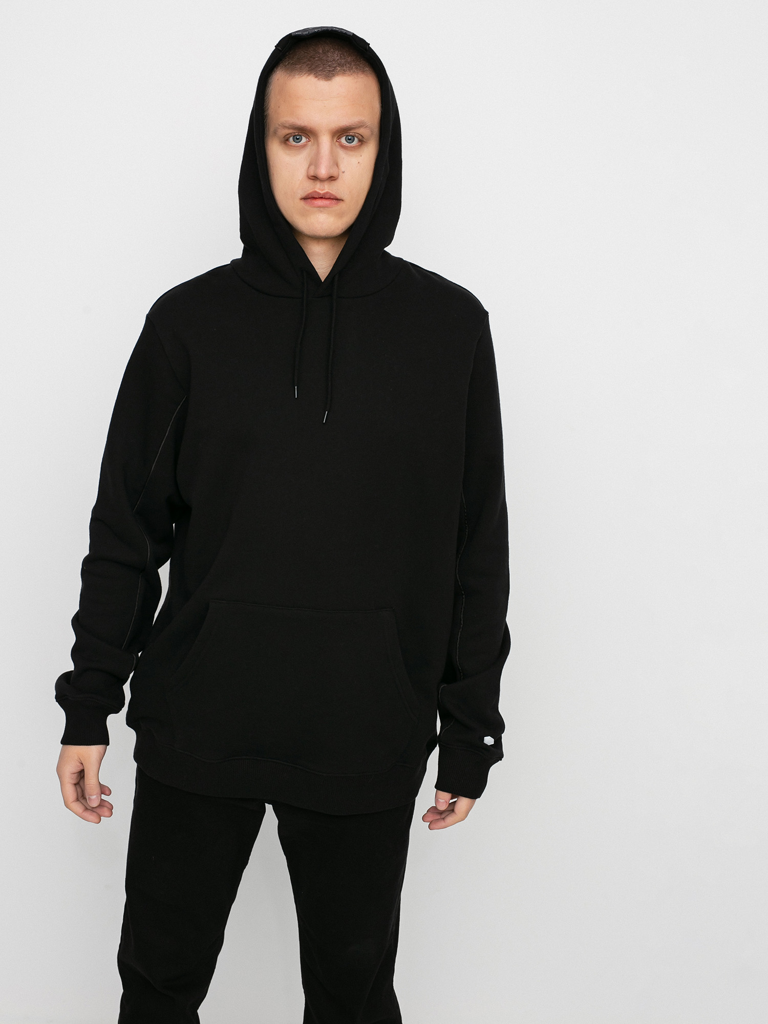 Mikina s kapucňou Diamond Supply Co. Checkered Cross HD (black)