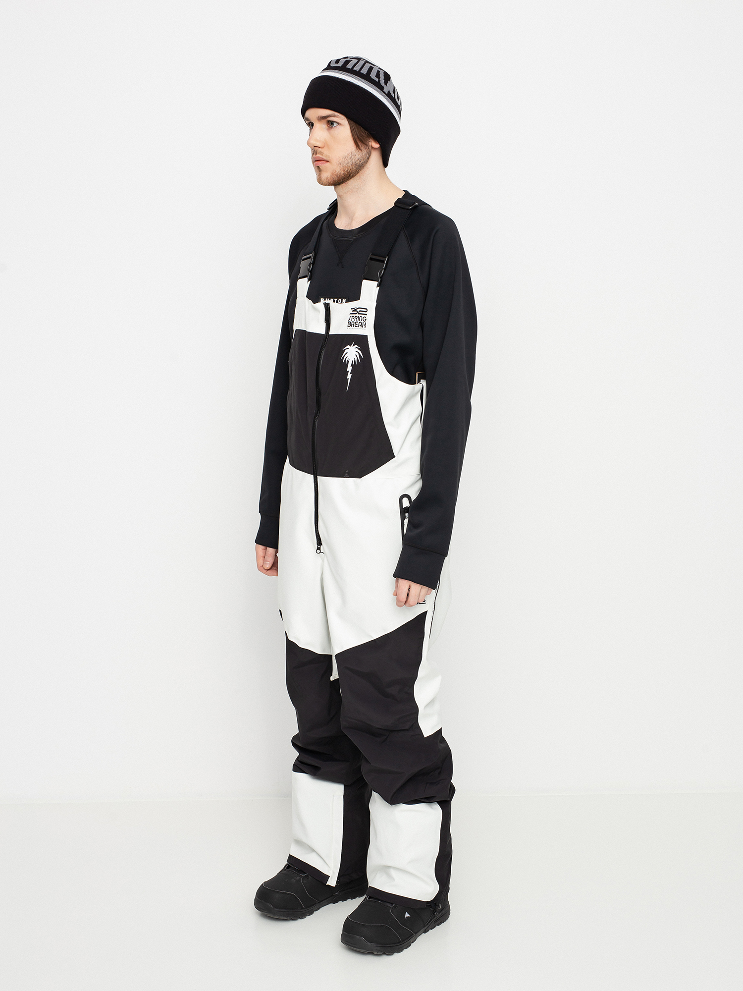 Pánske Snowboardové nohavice ThirtyTwo Spring Break Powder Bib (white)