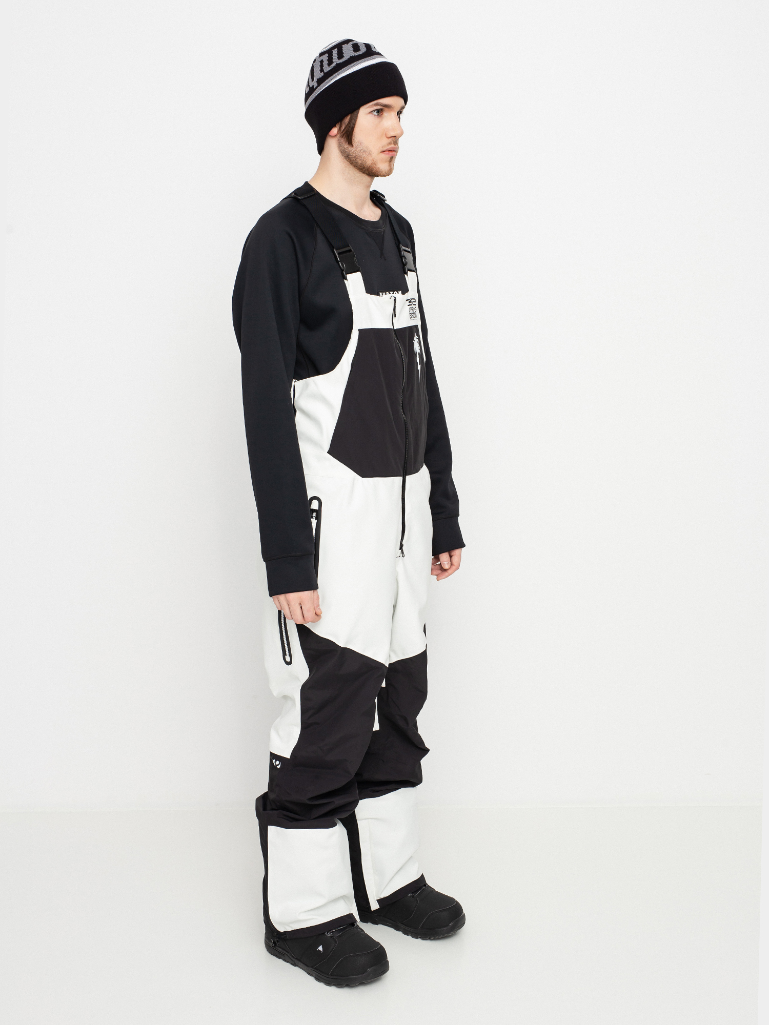 Pánske Snowboardové nohavice ThirtyTwo Spring Break Powder Bib (white)