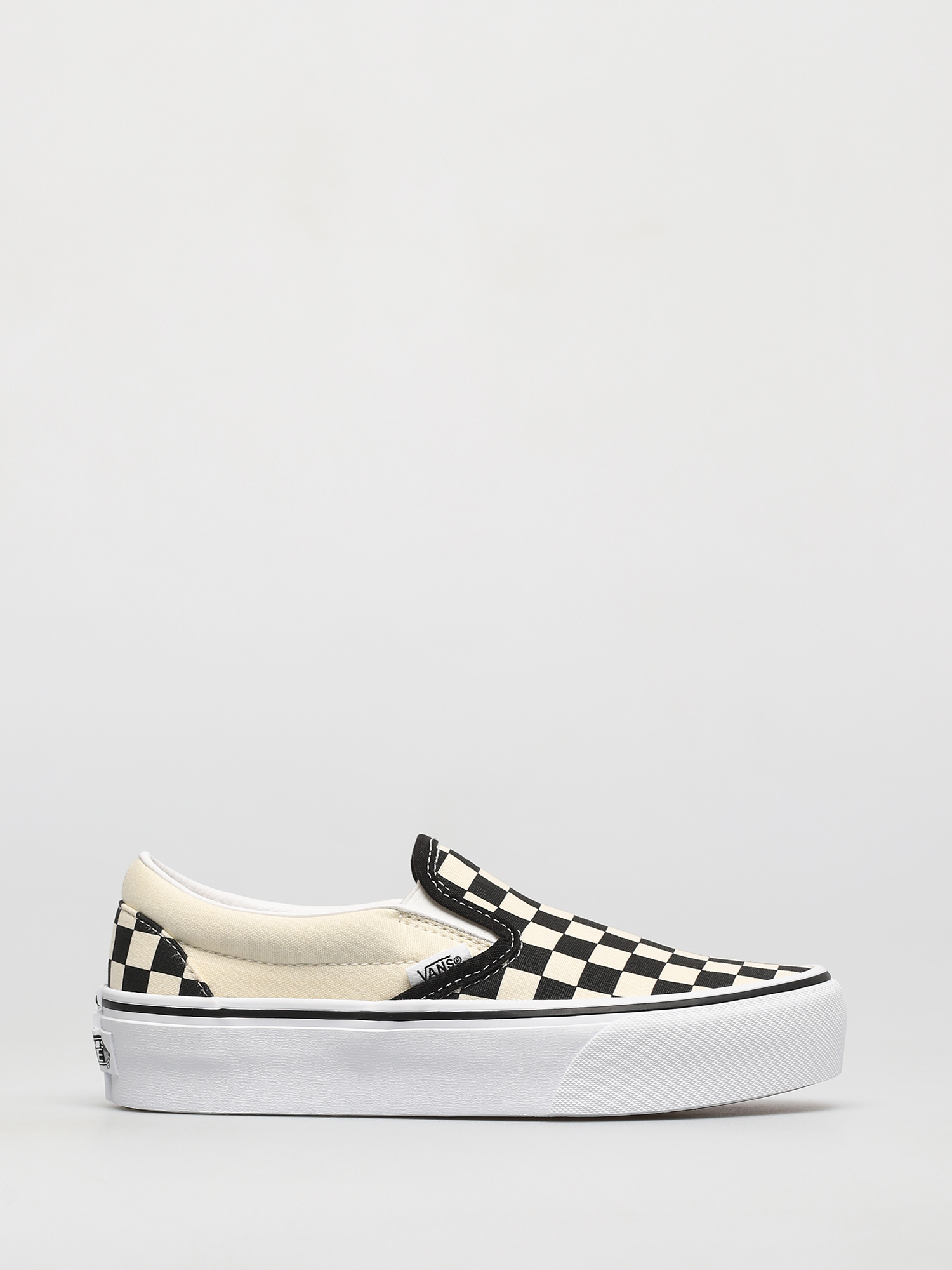 Topánky Vans Classic Slip On Platform (blk whtchckerboard/wht)