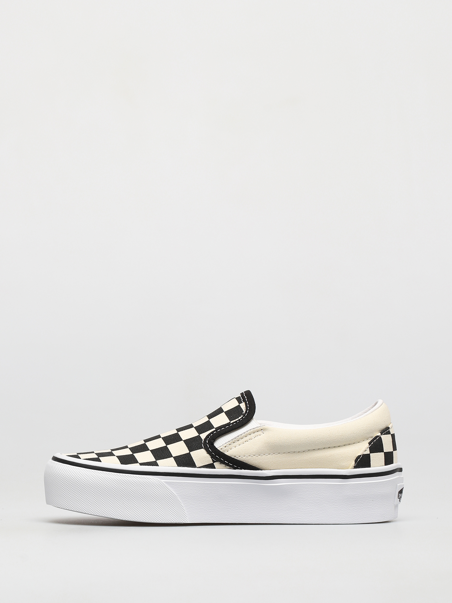Topánky Vans Classic Slip On Platform (blk whtchckerboard/wht)
