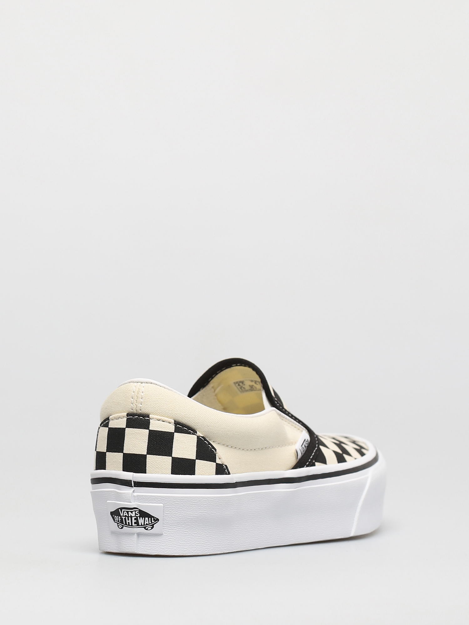 Topánky Vans Classic Slip On Platform (blk whtchckerboard/wht)