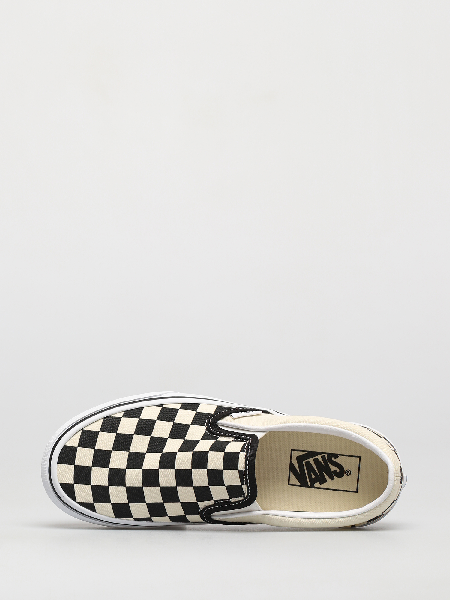 Topánky Vans Classic Slip On Platform (blk whtchckerboard/wht)