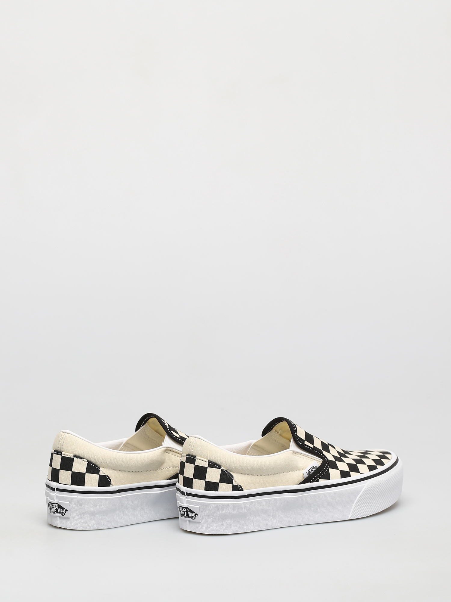 Topánky Vans Classic Slip On Platform (blk whtchckerboard/wht)