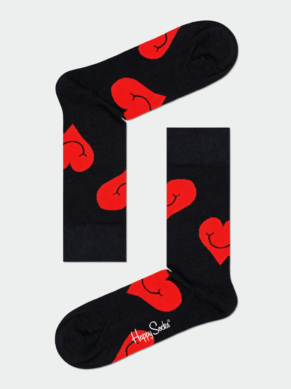 Ponožky Happy Socks Valentine 2Pk (black/red)