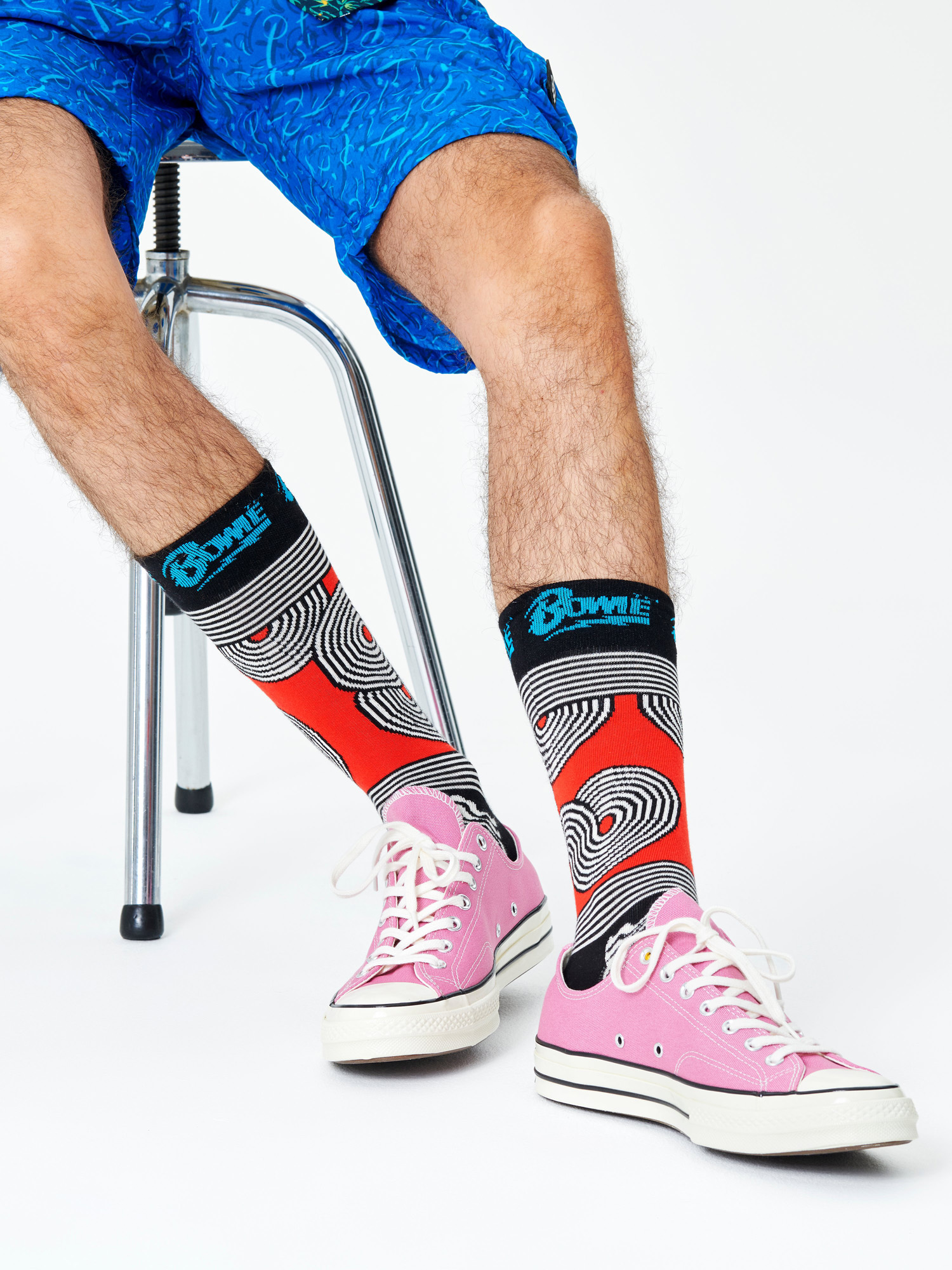 Ponožky Happy Socks X Dawid Bowie Tokyo Pop (black)