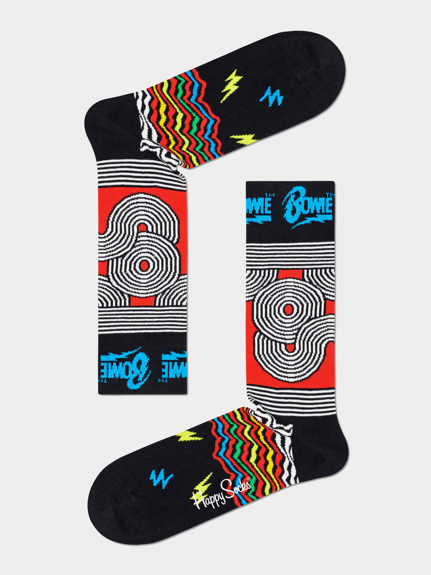 Ponožky Happy Socks X Dawid Bowie Tokyo Pop (black)