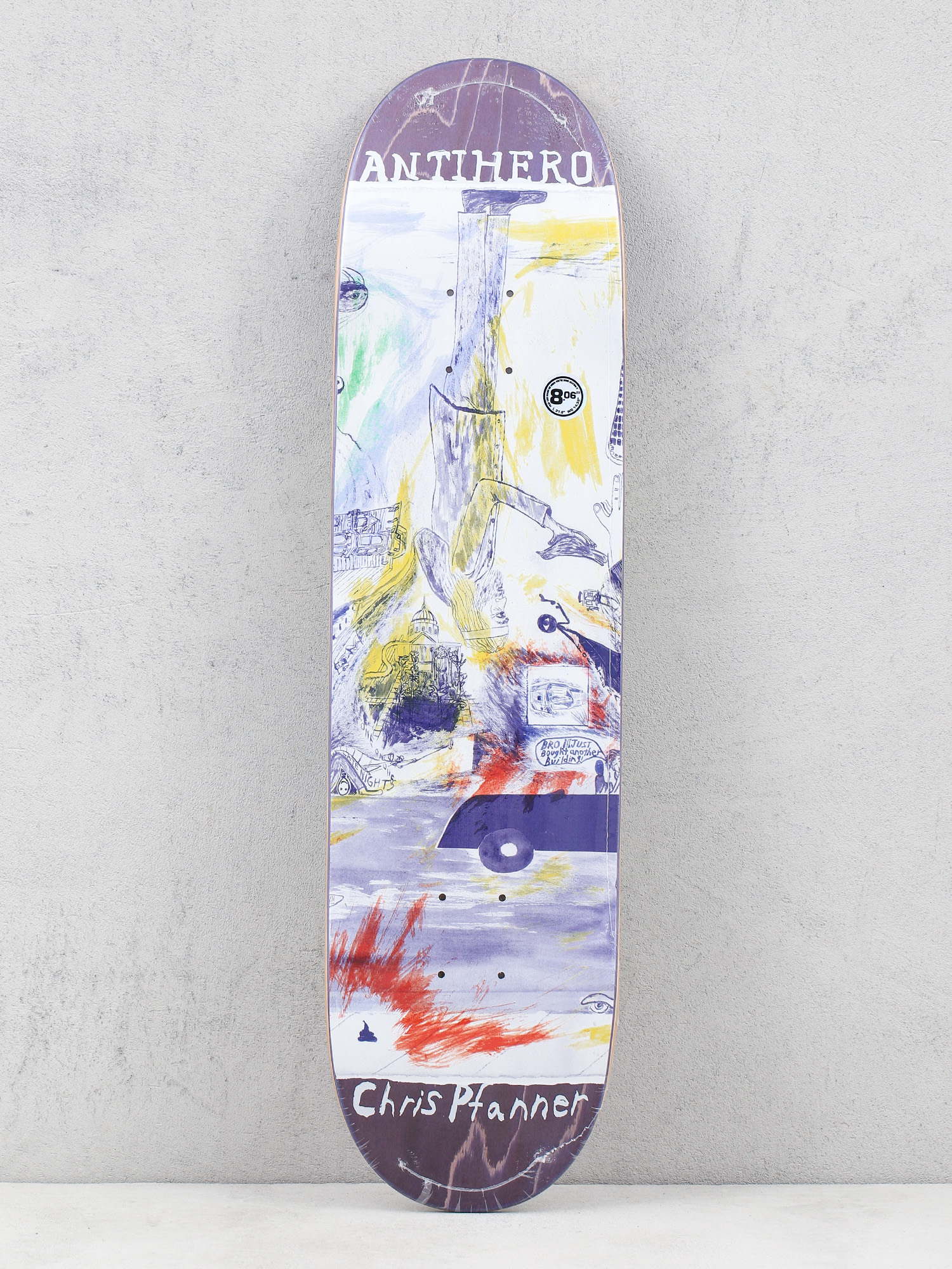 Doska Antihero Pfanner Sf Then And Now (purple)