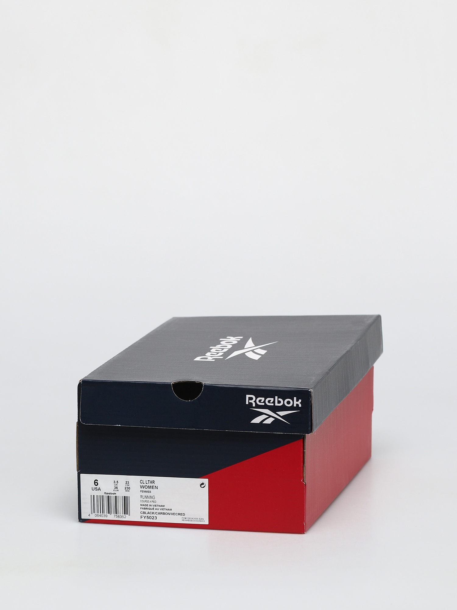 Topánky Reebok Cl Lthr Wmn (cblack/carbon/vecred)