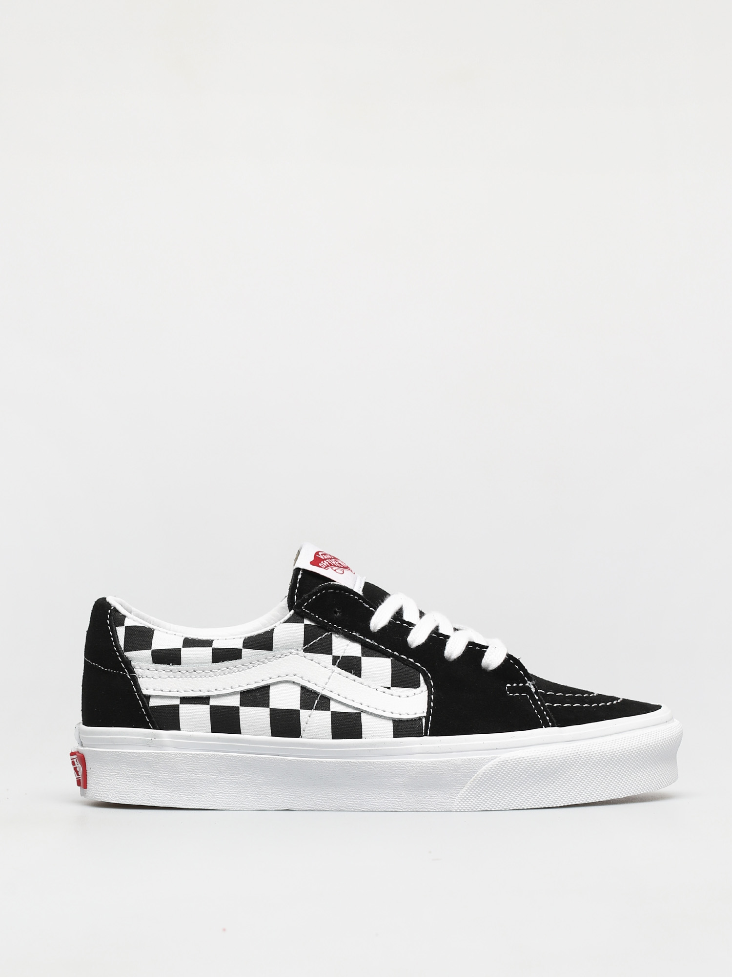 Topu00e1nky Vans Sk8 Low (canvas/suede black/checkerboard)