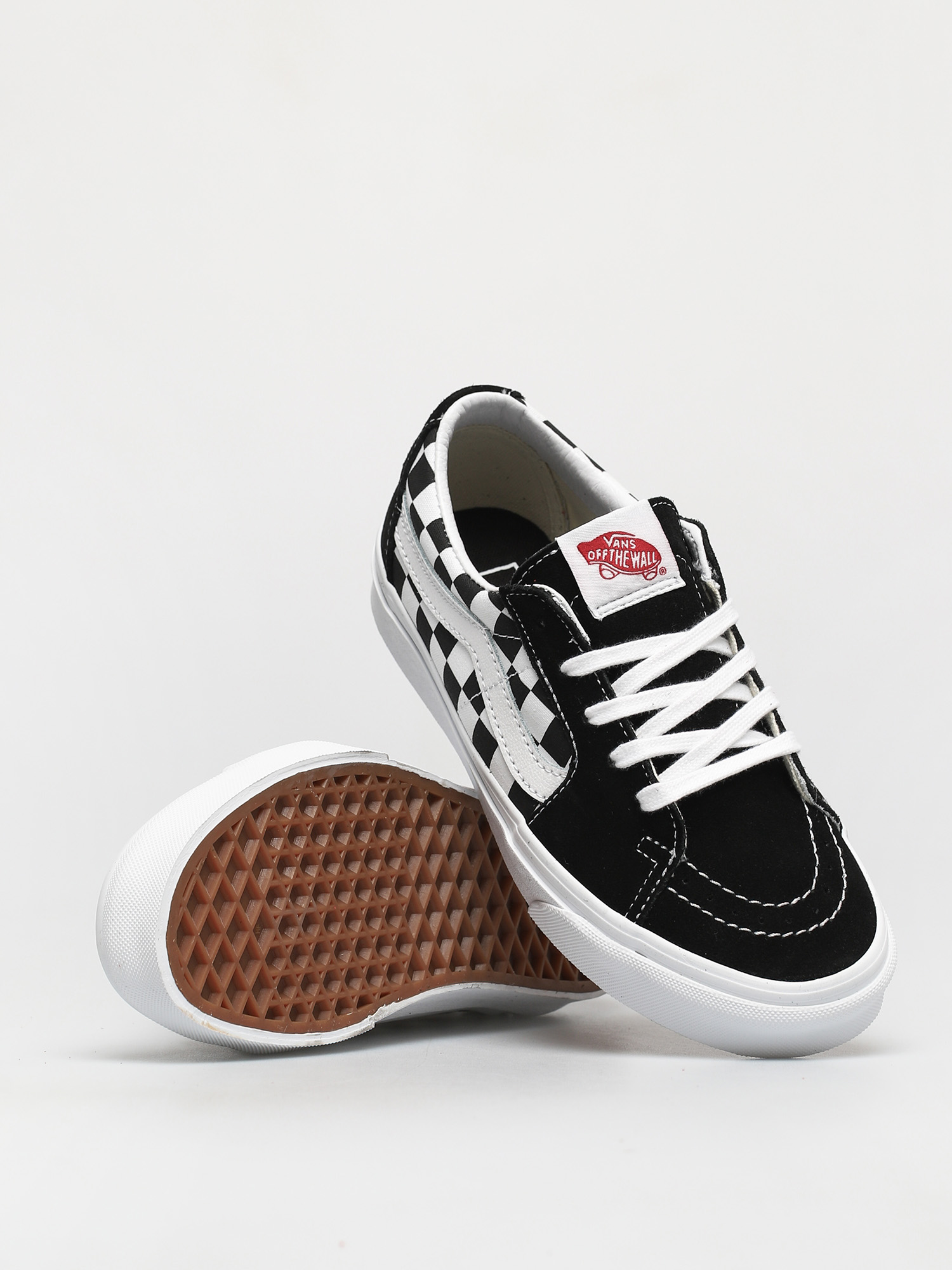 Topánky Vans Sk8 Low (canvas/suede black/checkerboard)