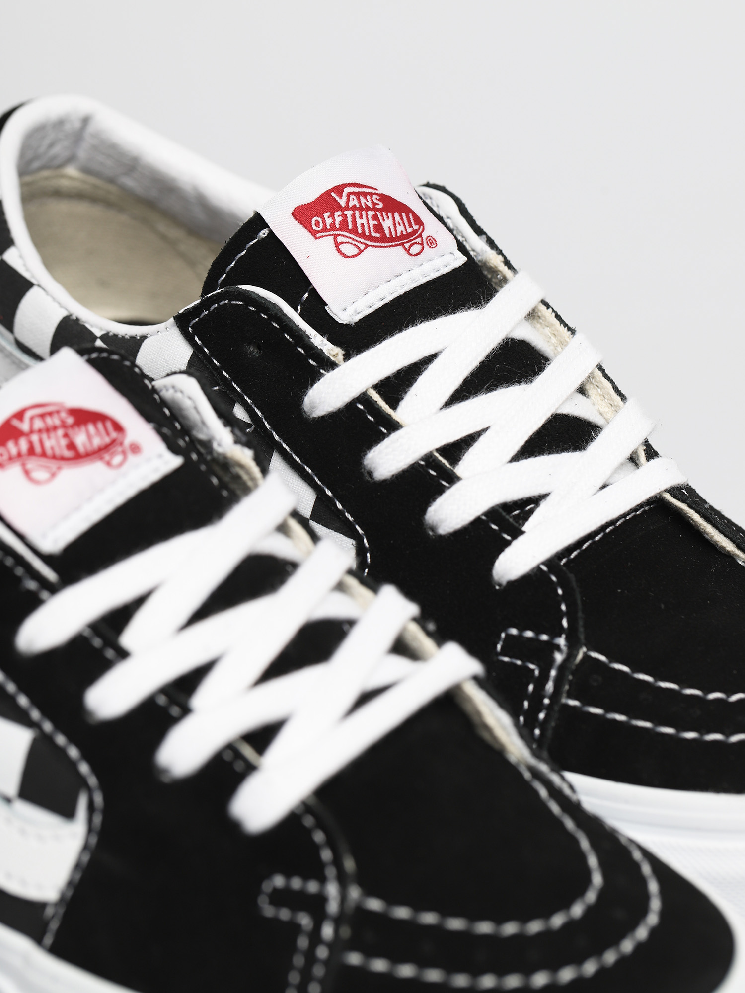 Topánky Vans Sk8 Low (canvas/suede black/checkerboard)