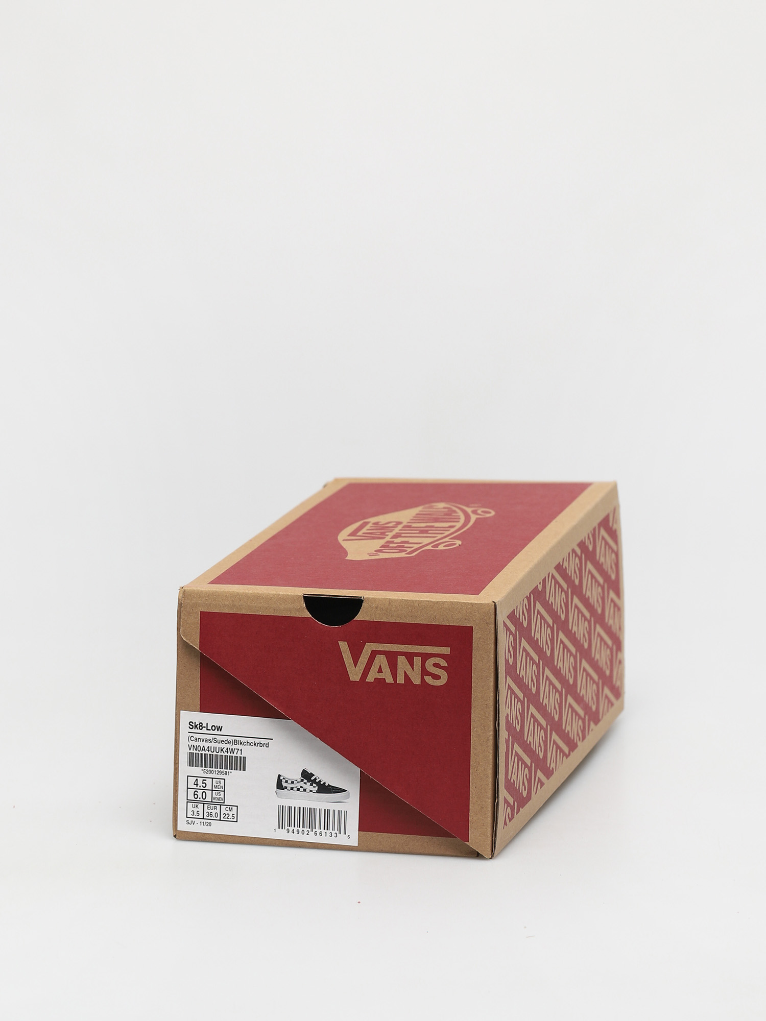 Topánky Vans Sk8 Low (canvas/suede black/checkerboard)