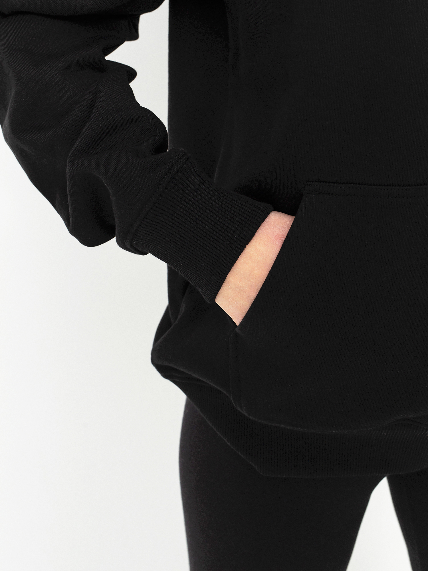 Mikina s kapucňou Vans Flying V Bf Ft HD Wmn (black)