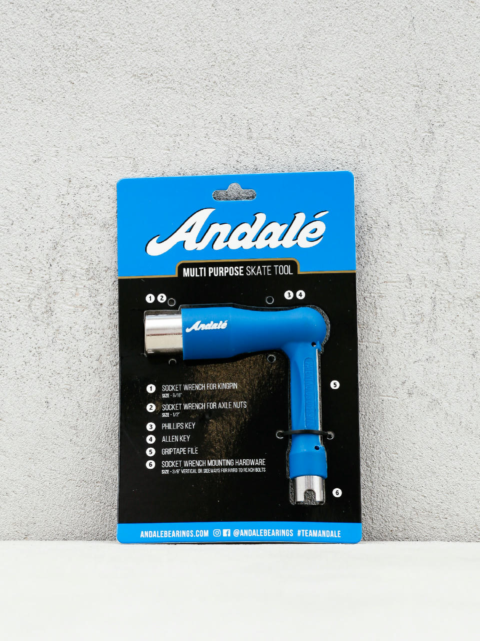 Príslušenstvo Andale Multi Purpose Ratchet Skate Tool (blue)