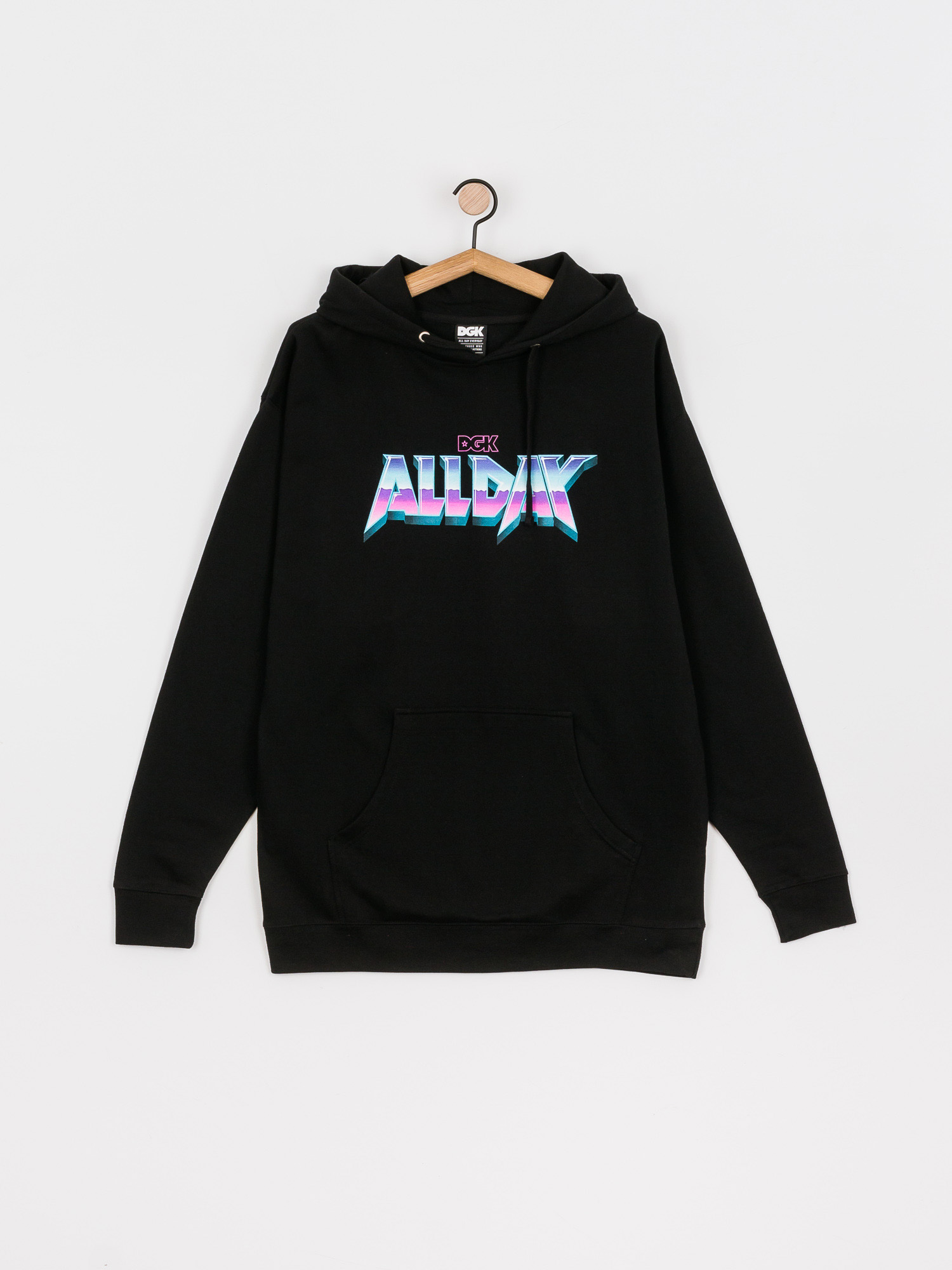 Mikina s kapucňou DGK Hysteria HD (black)