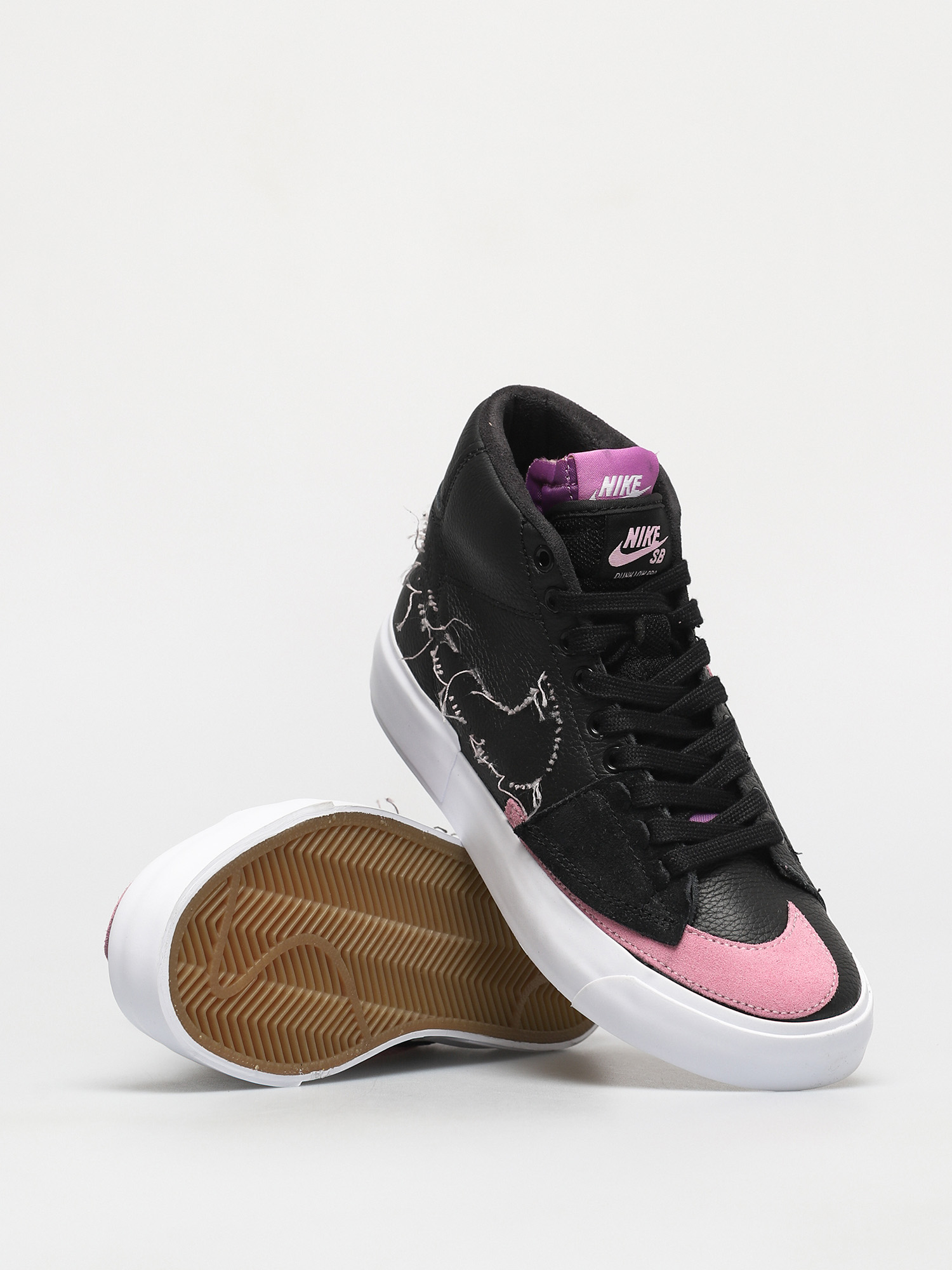 Topánky Nike SB Zoom Blazer Mid Edge (black/pink rise white purple nebula)