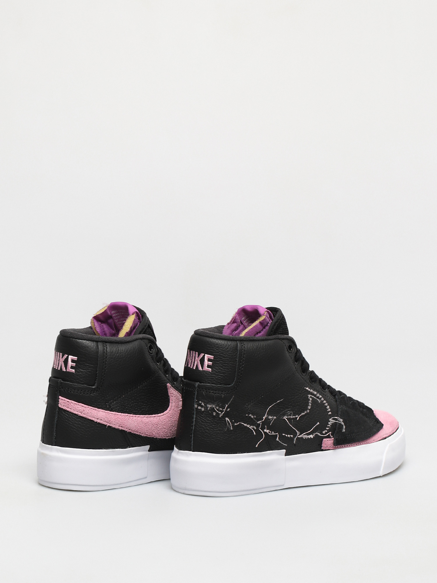Topánky Nike SB Zoom Blazer Mid Edge (black/pink rise white purple nebula)