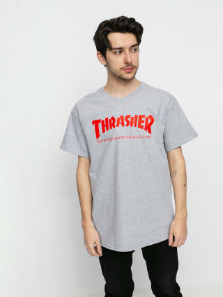 Tričko Thrasher Skate Mag (grey/red)