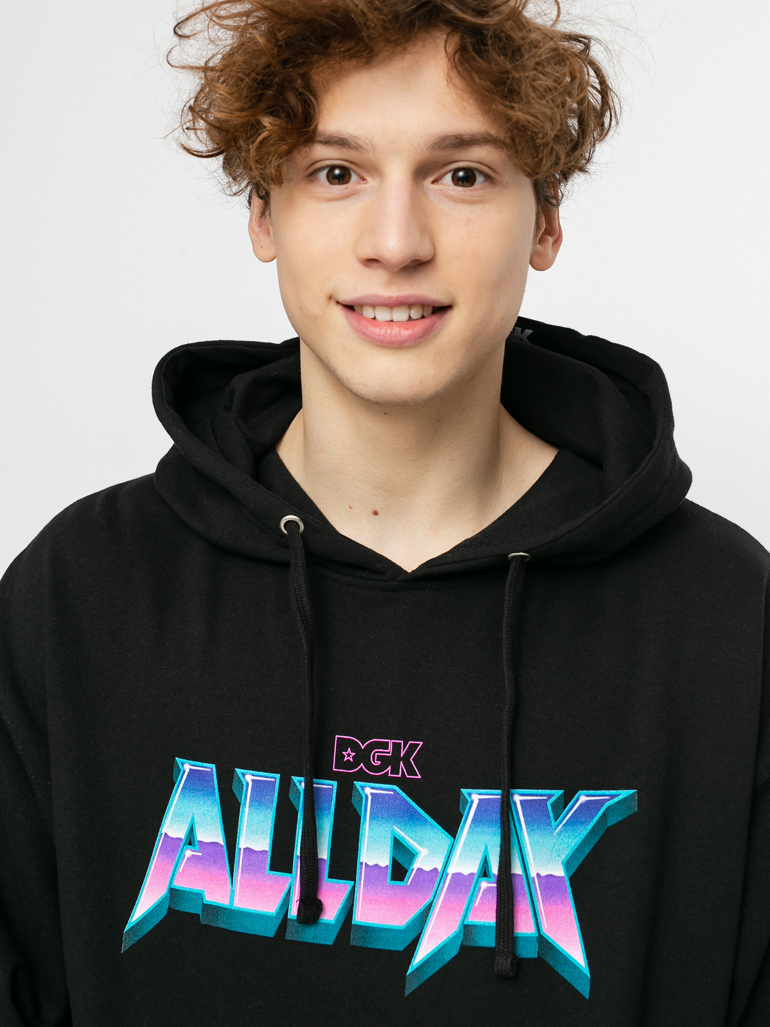 Mikina s kapucňou DGK Hysteria HD (black)