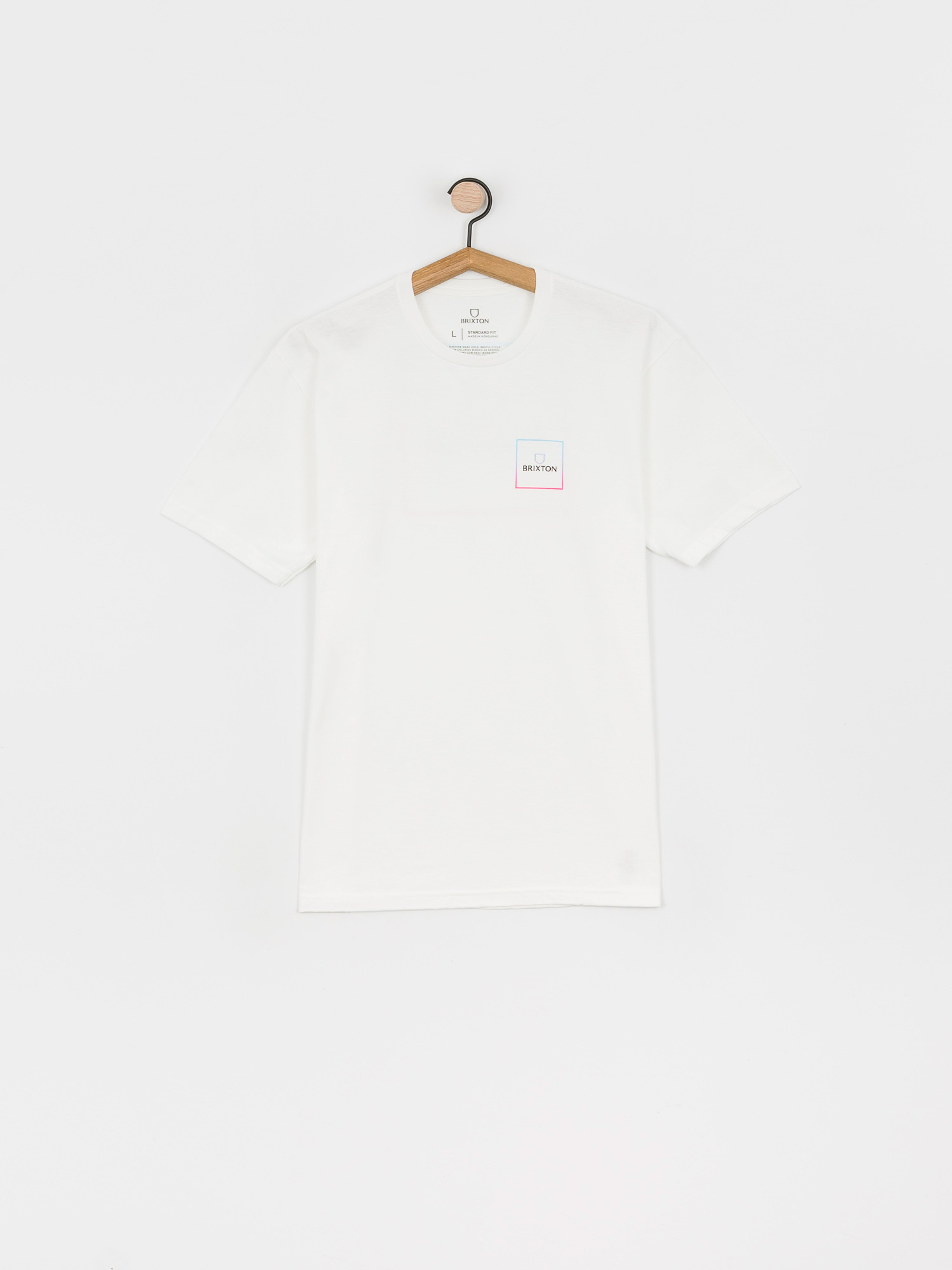 Tričko Brixton Alpha Square Stt (white/light blue/pink)