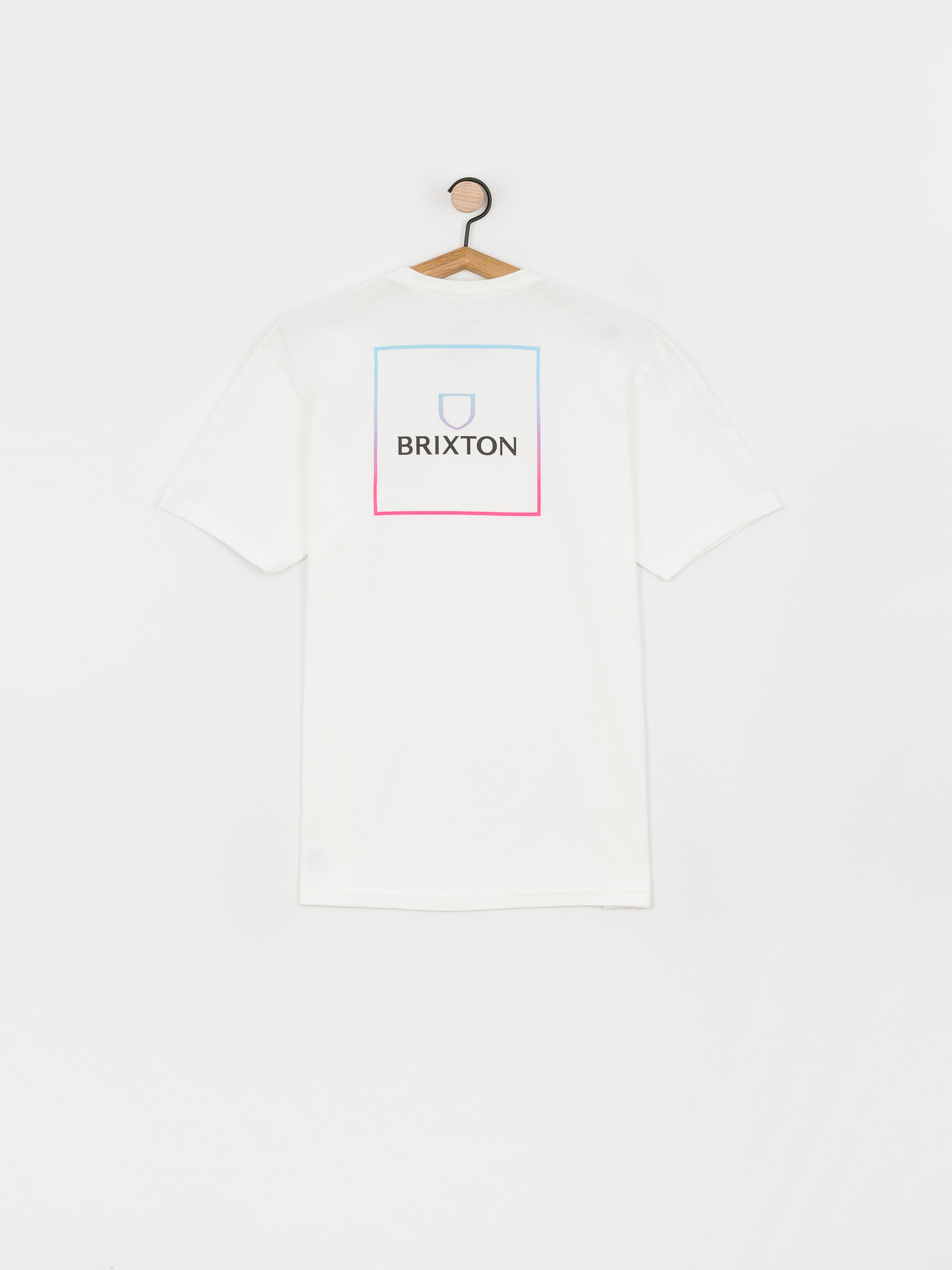 Tričko Brixton Alpha Square Stt (white/light blue/pink)